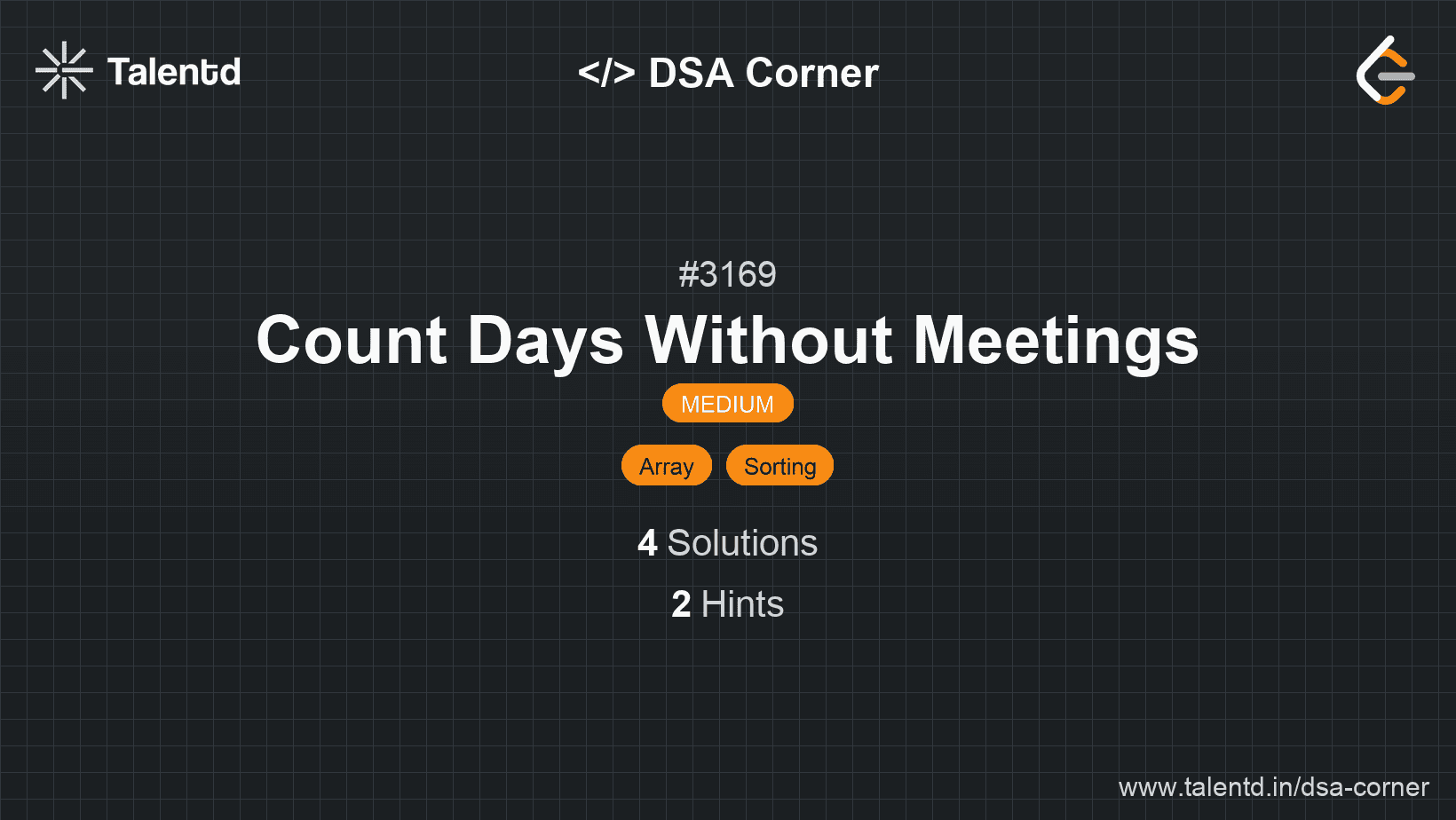 Problem visualization for Count Days Without Meetings