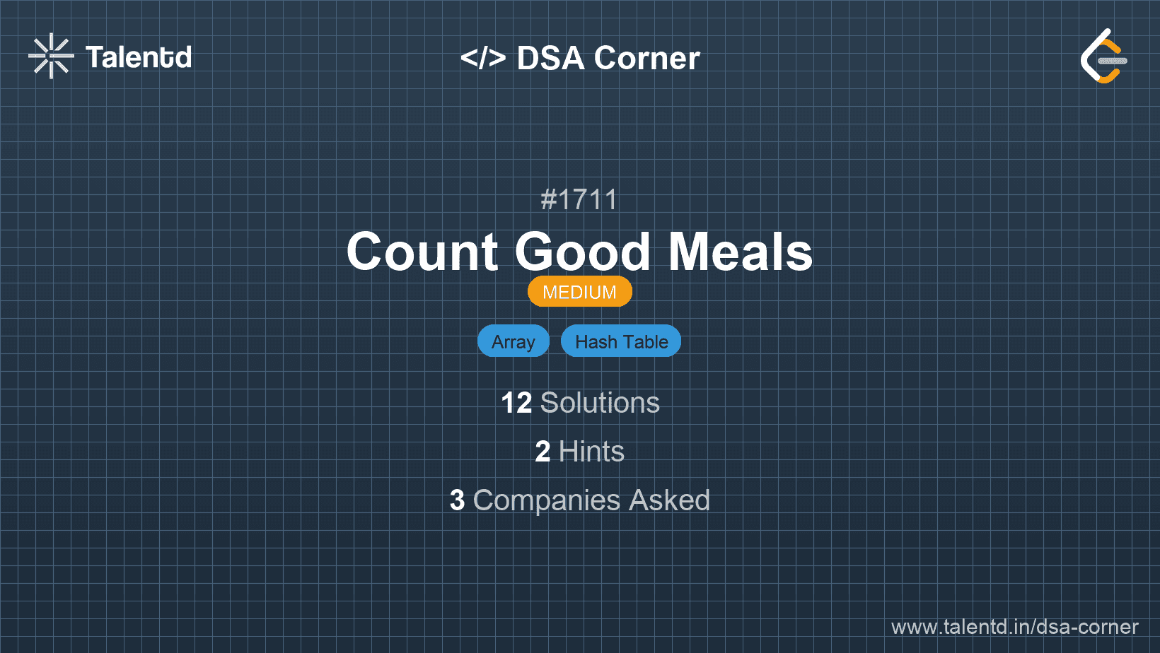 Problem visualization for Count Good Meals