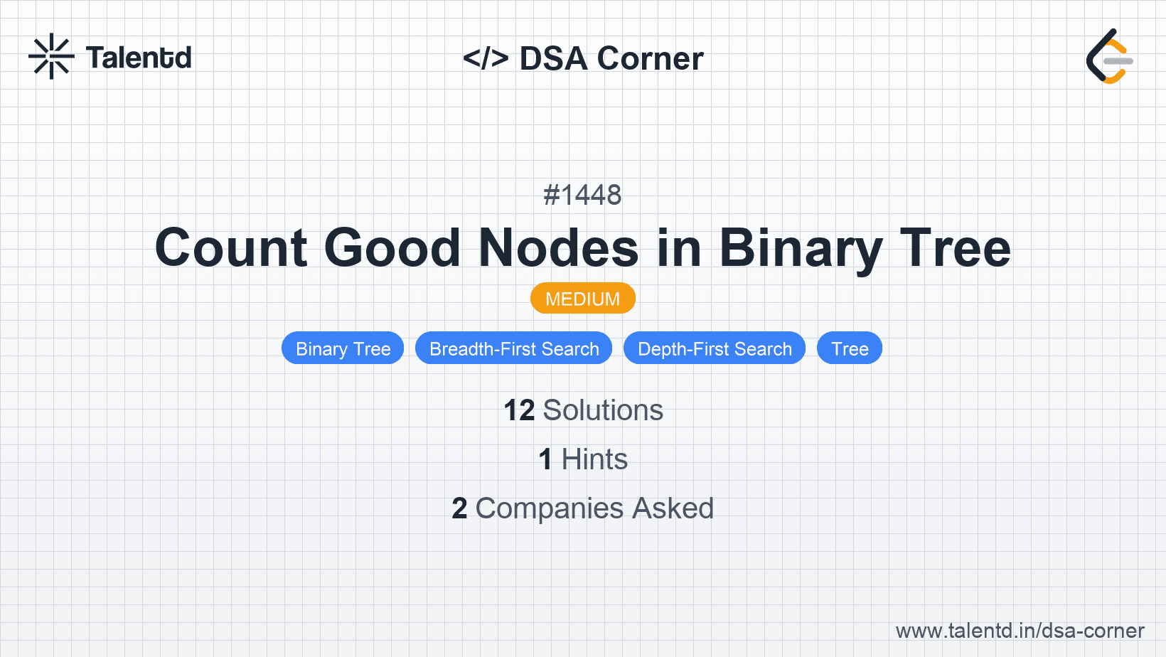 Problem visualization for Count Good Nodes in Binary Tree