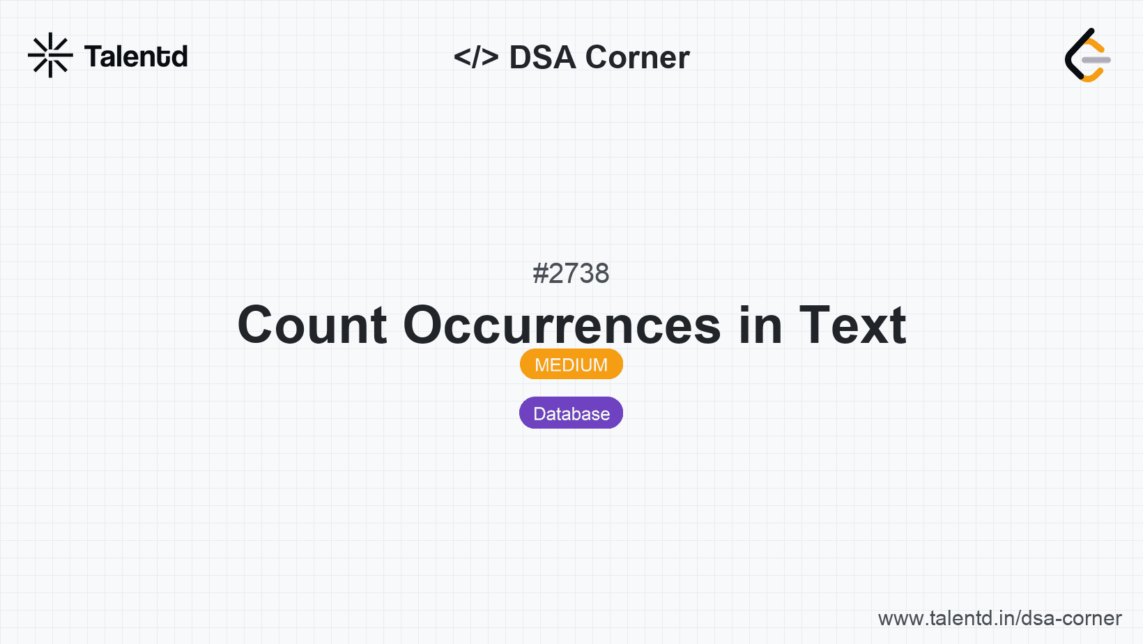 Problem visualization for Count Occurrences in Text