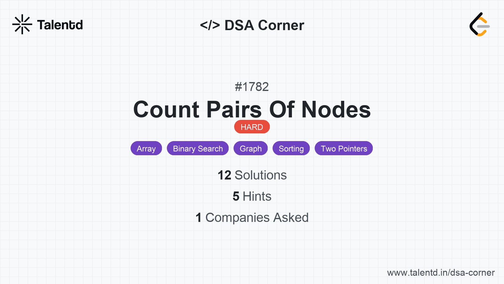 Problem visualization for Count Pairs Of Nodes