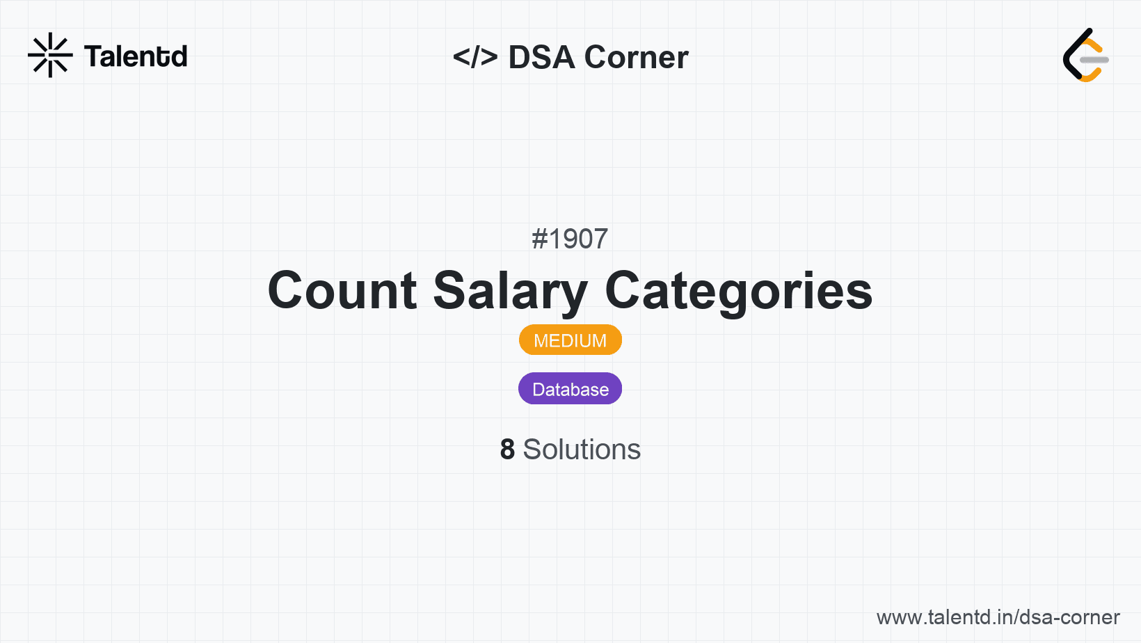 Problem visualization for Count Salary Categories