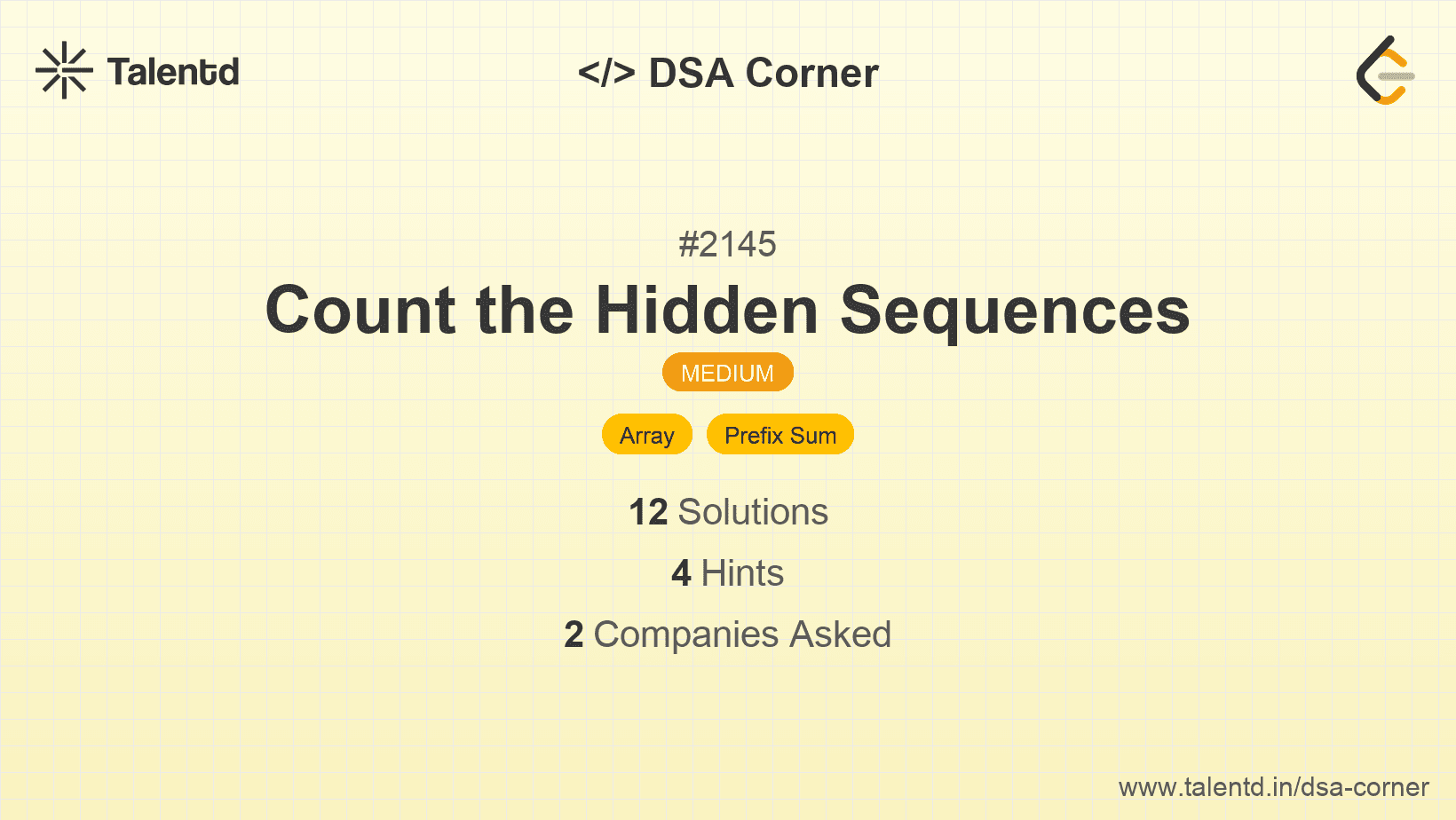 Problem visualization for Count the Hidden Sequences