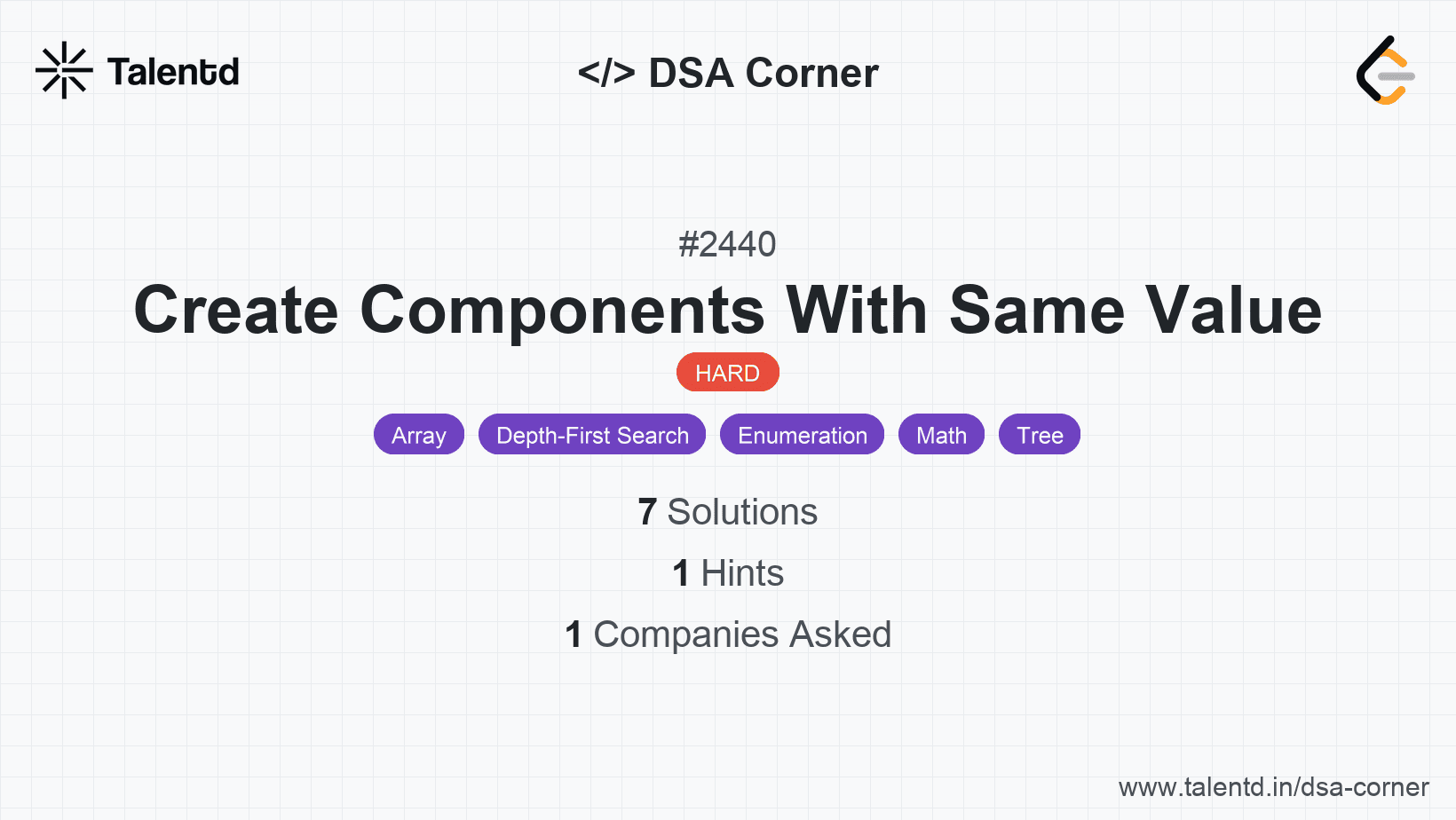 Problem visualization for Create Components With Same Value