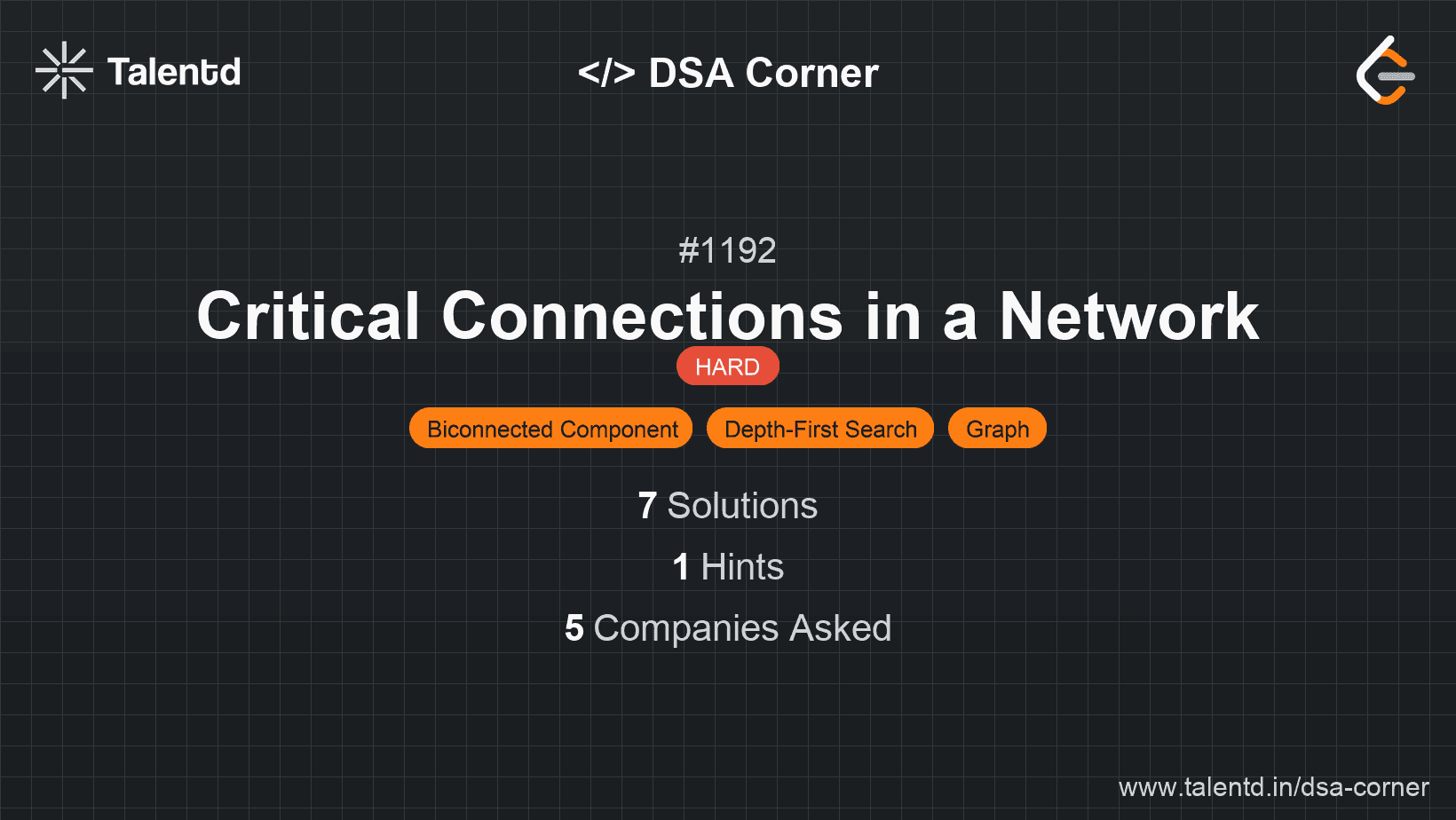 Problem visualization for Critical Connections in a Network