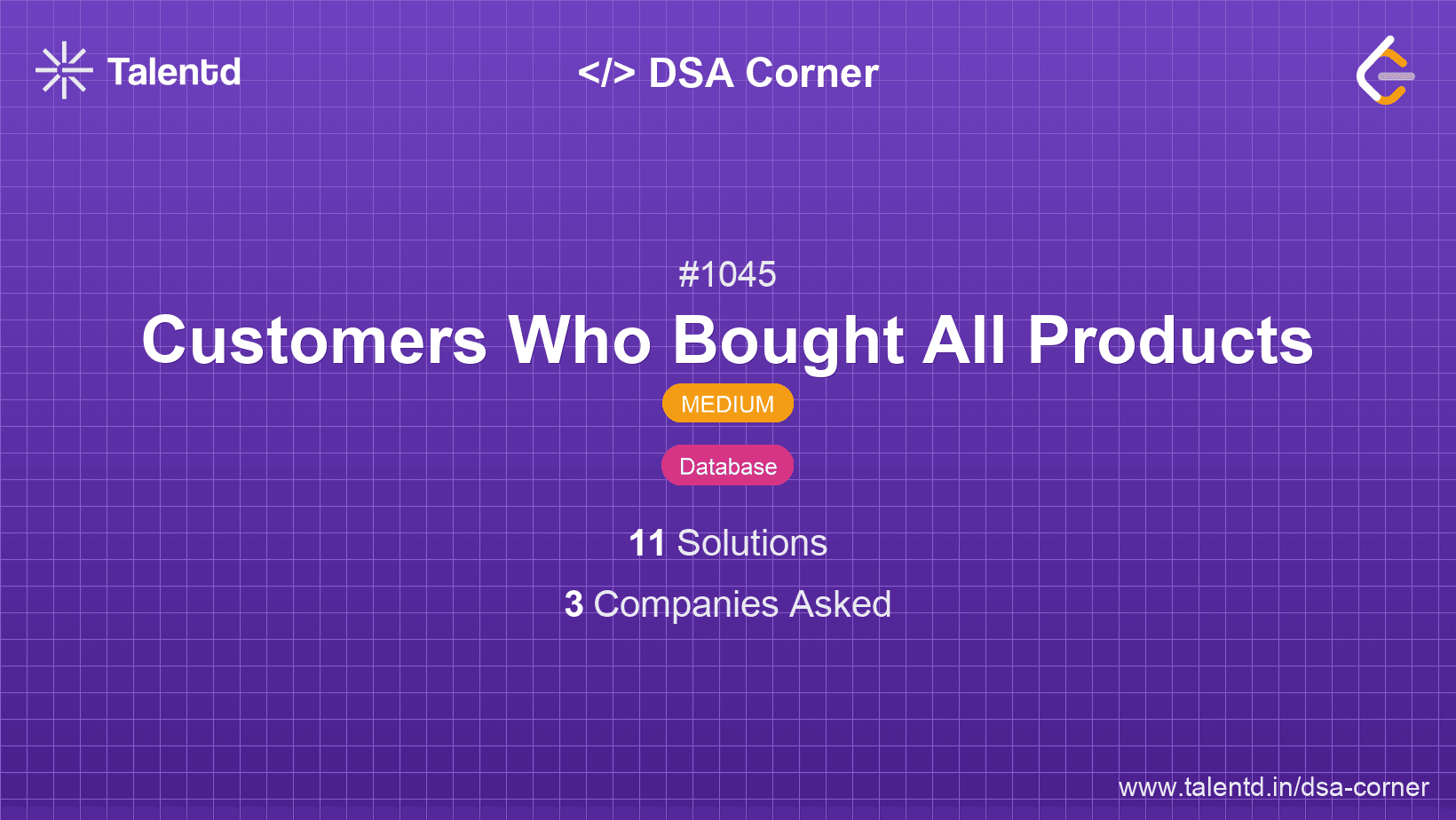 Problem visualization for Customers Who Bought All Products