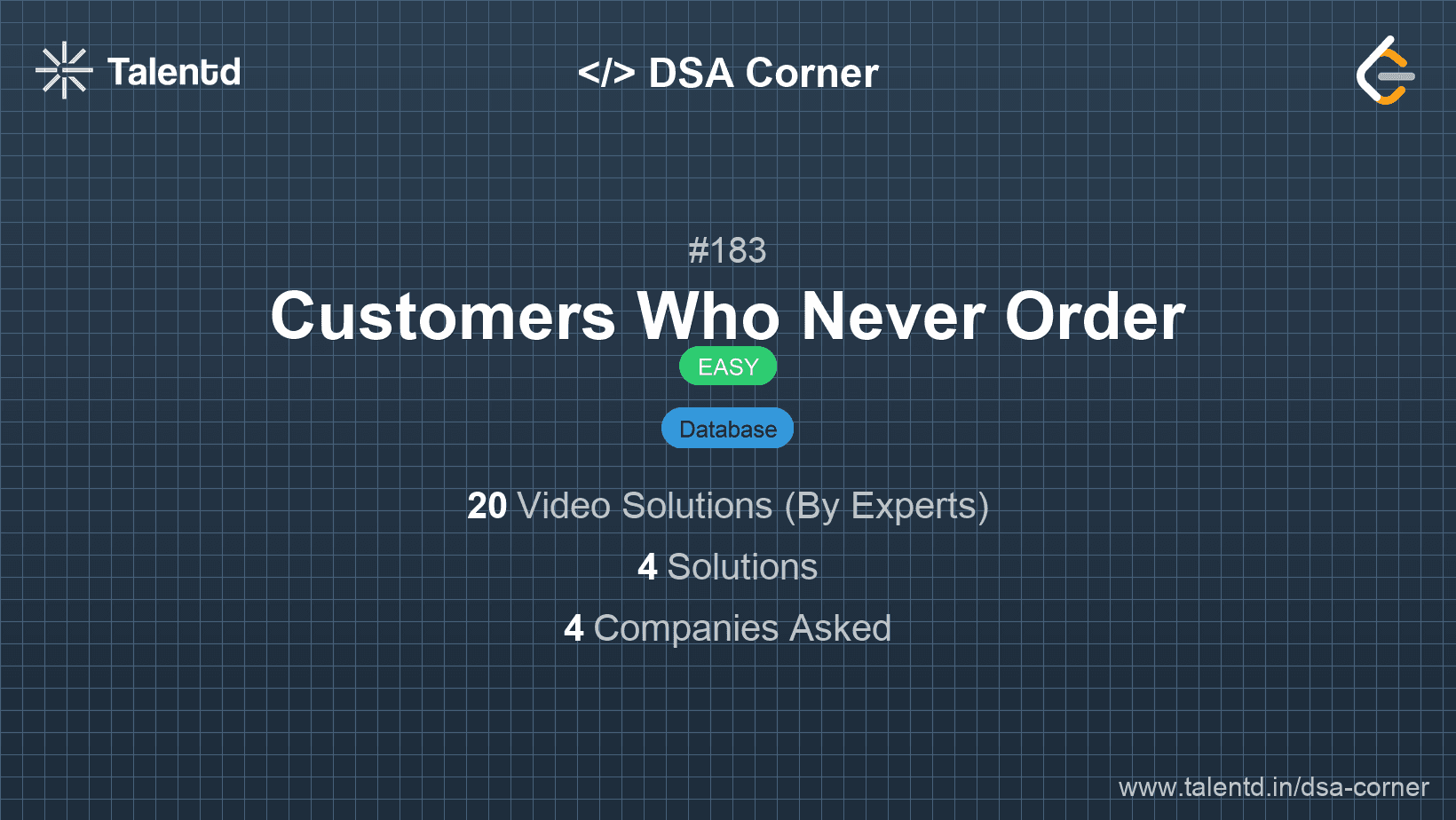 Problem visualization for Customers Who Never Order