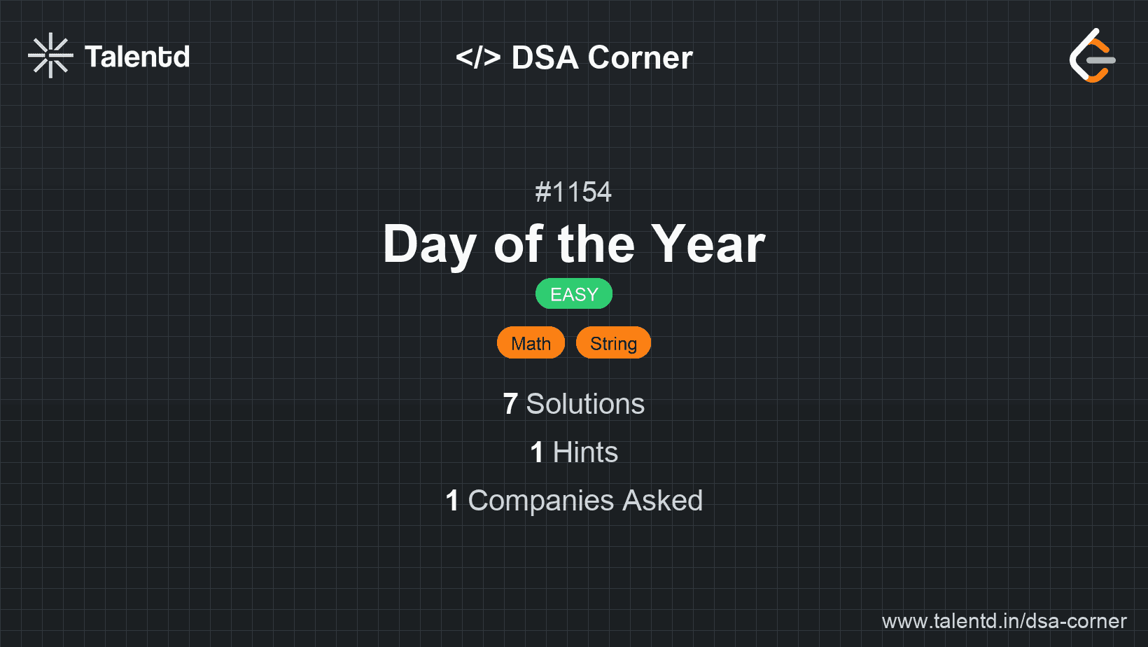 Problem visualization for Day of the Year