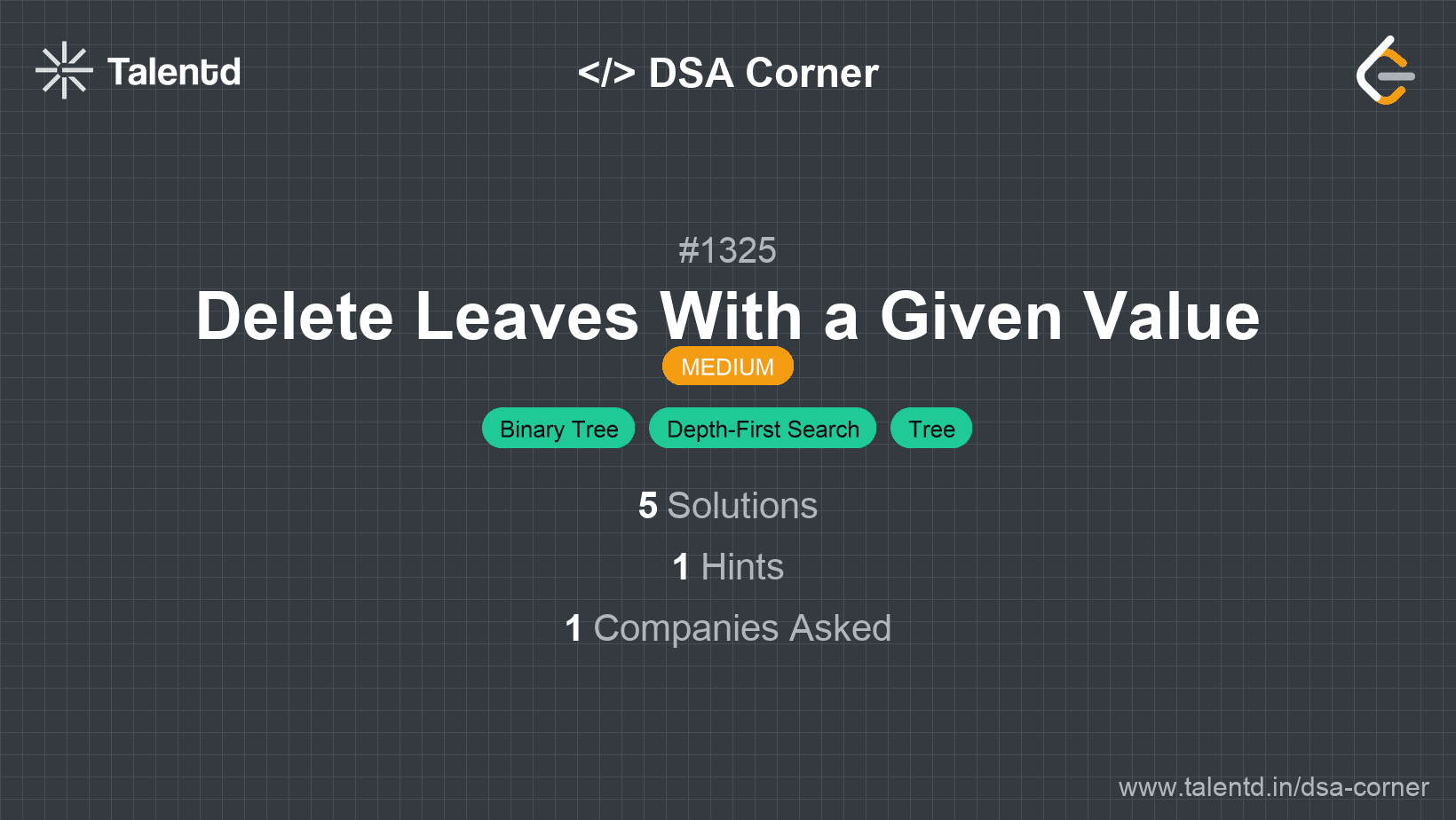 Problem visualization for Delete Leaves With a Given Value