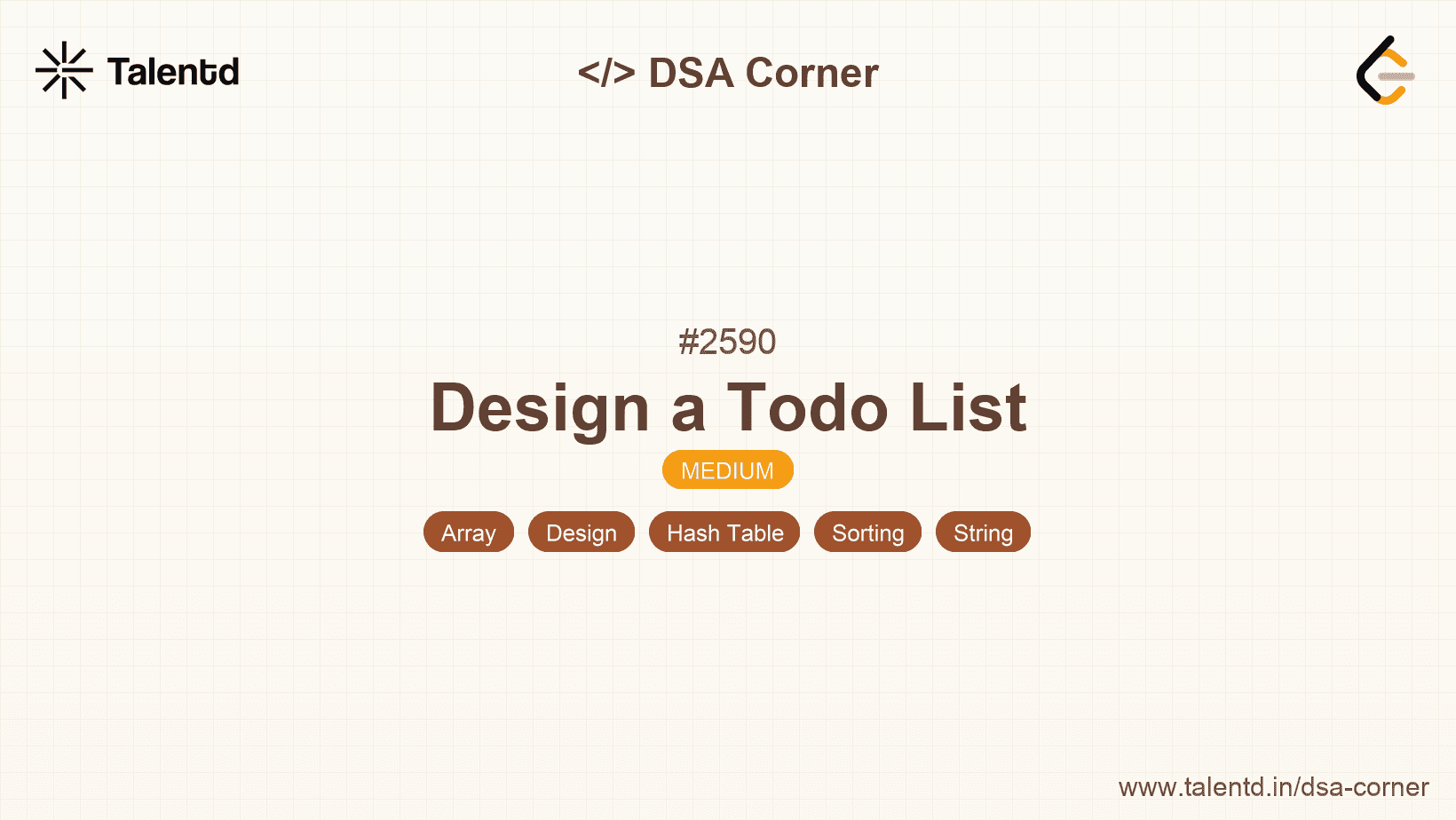 Problem visualization for Design a Todo List