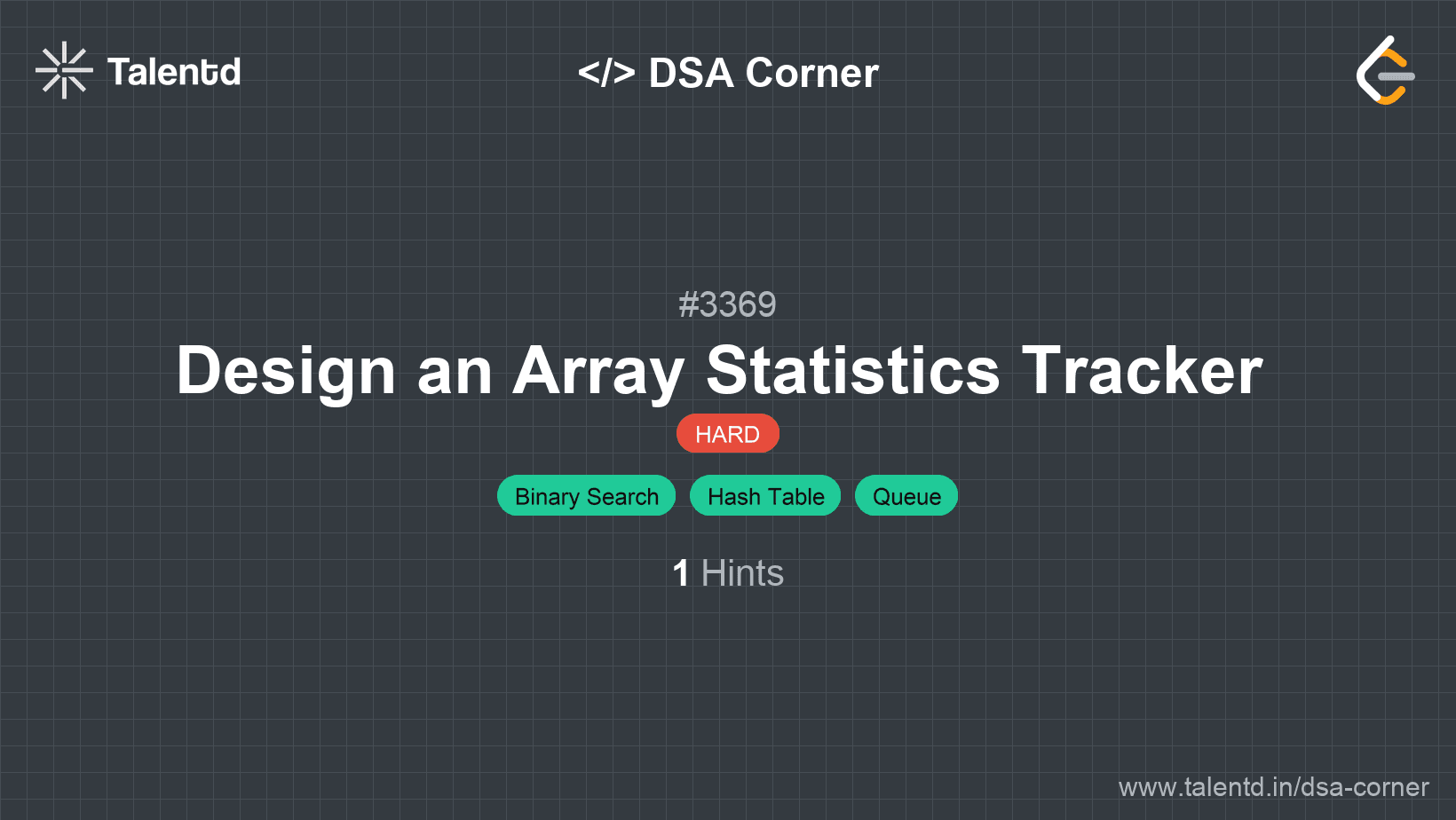 Problem visualization for Design an Array Statistics Tracker 