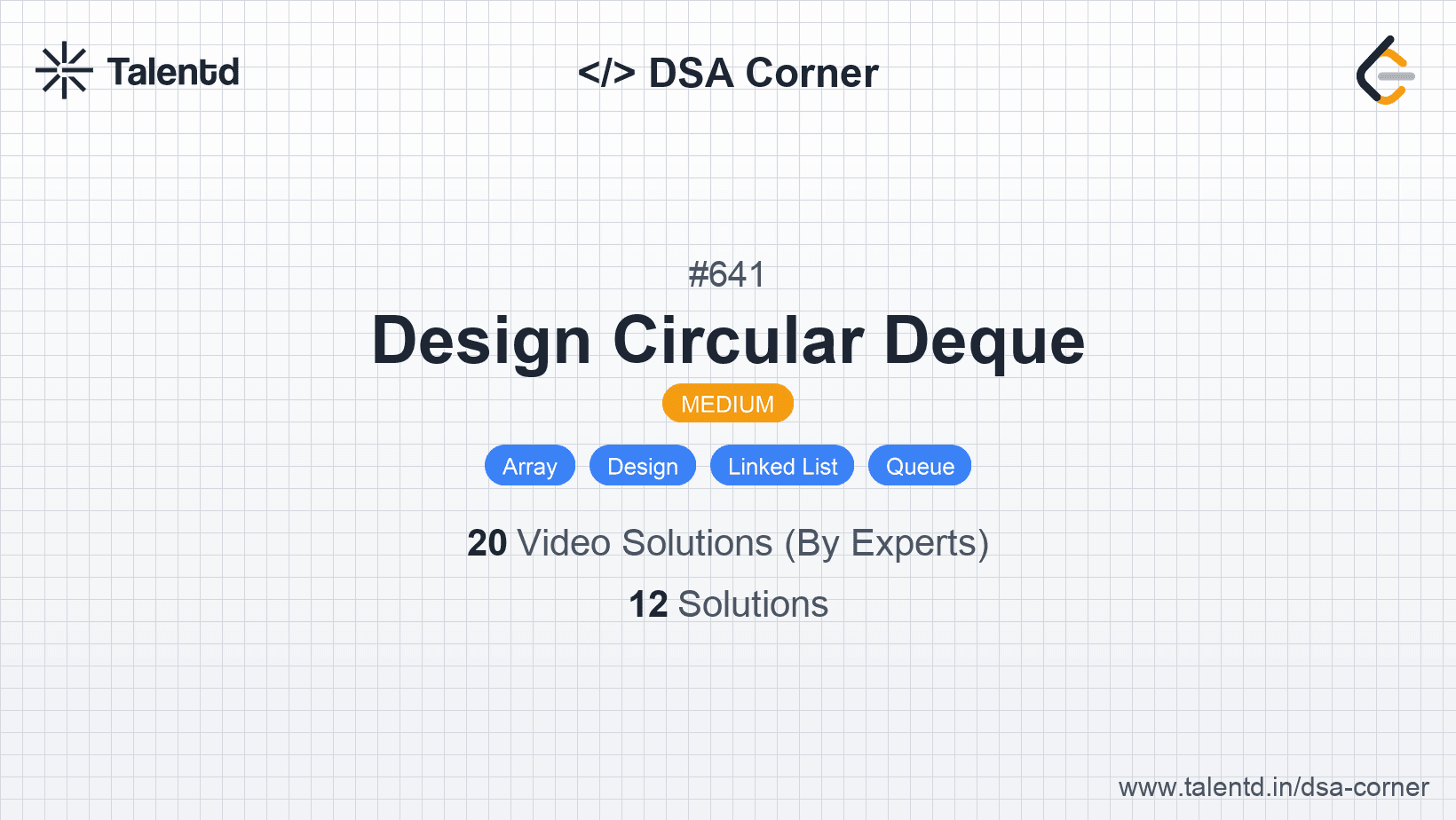 Problem visualization for Design Circular Deque