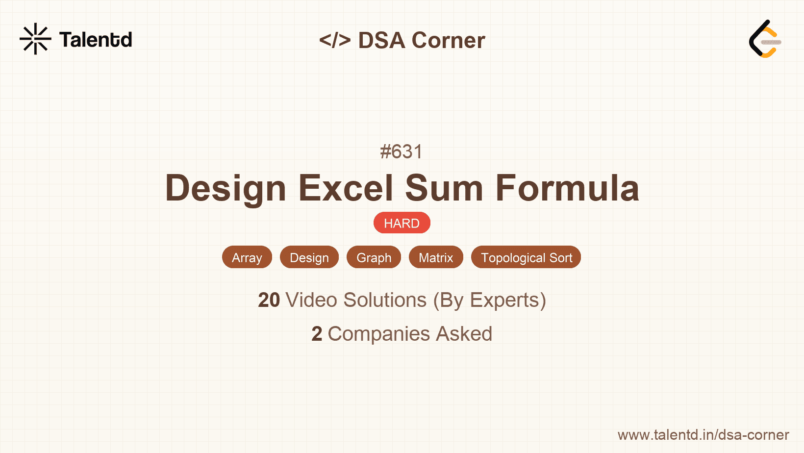 Problem visualization for Design Excel Sum Formula
