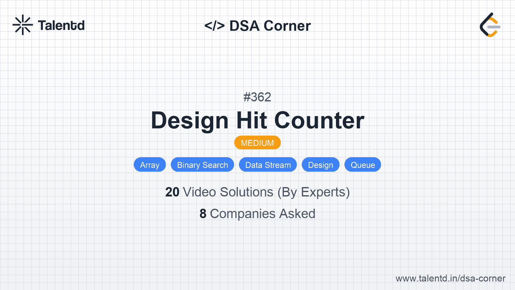 Problem visualization for Design Hit Counter