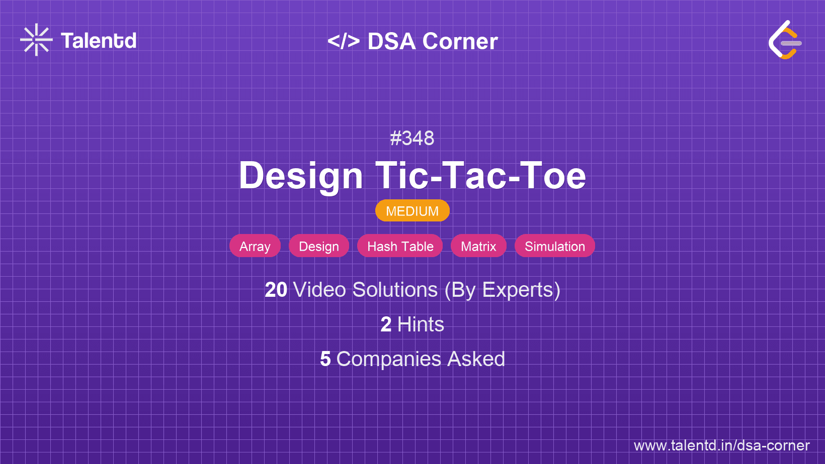 Problem visualization for Design Tic-Tac-Toe