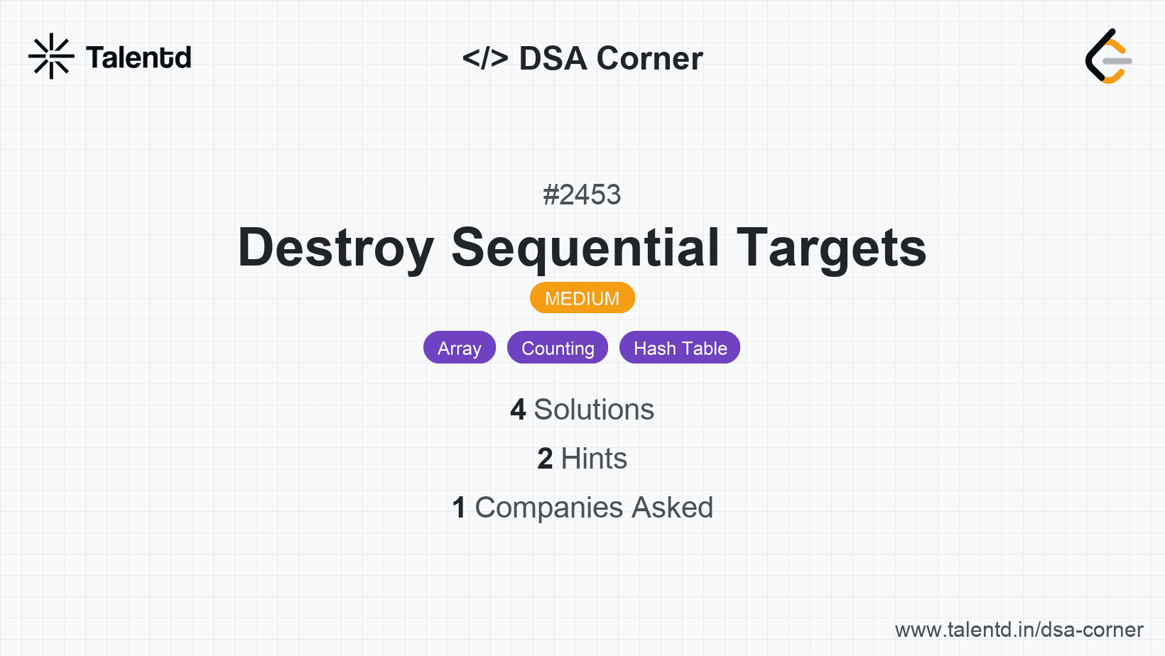 Problem visualization for Destroy Sequential Targets