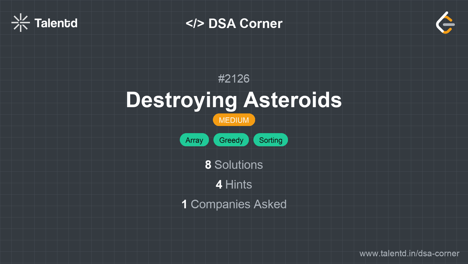 Problem visualization for Destroying Asteroids