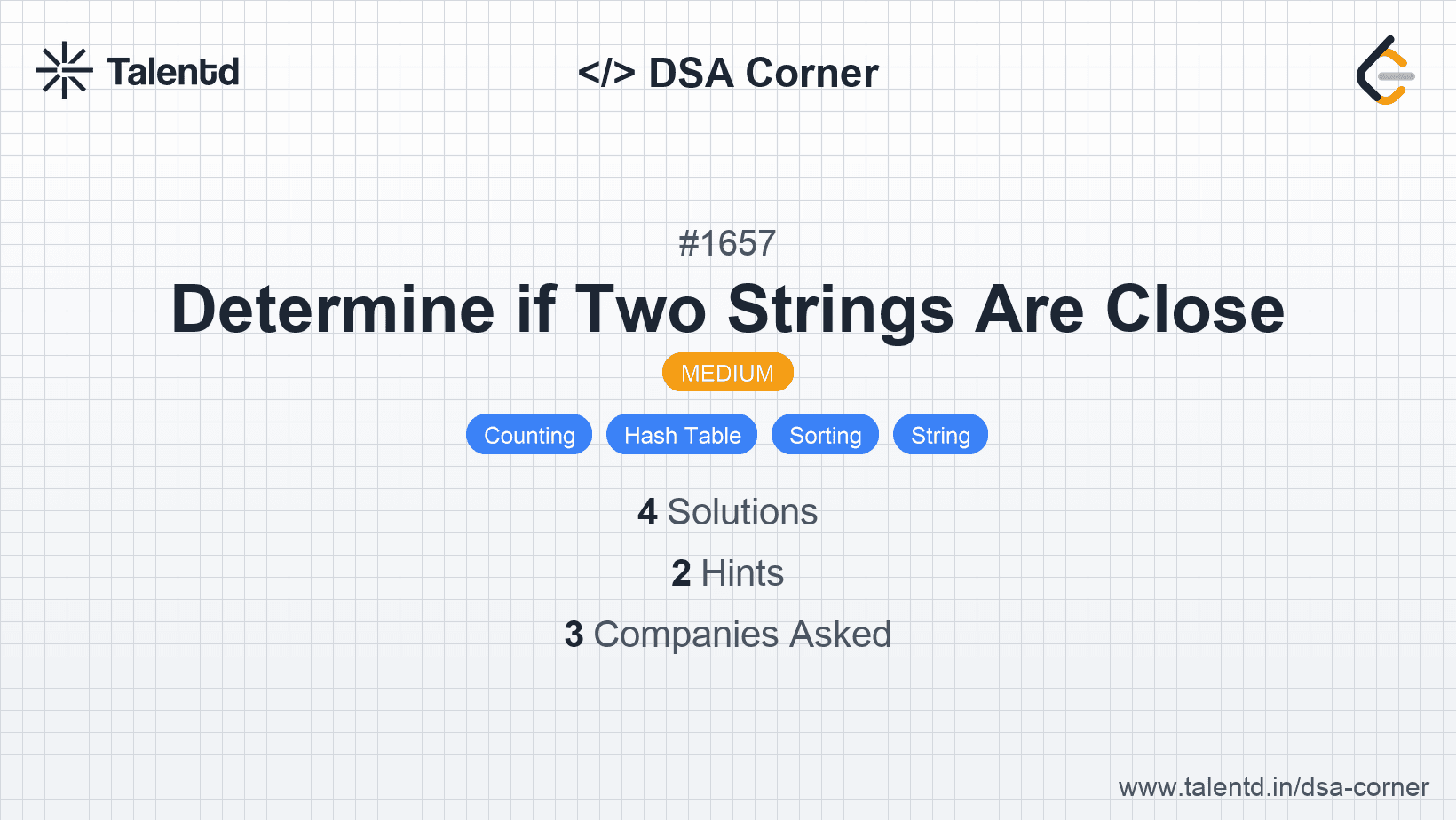 Problem visualization for Determine if Two Strings Are Close
