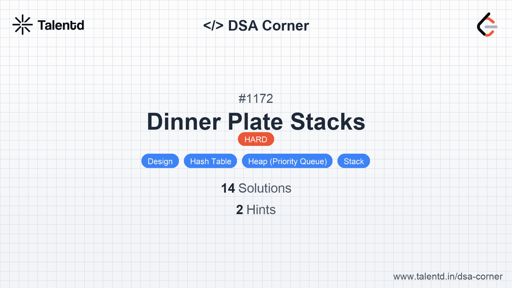 Problem visualization for Dinner Plate Stacks