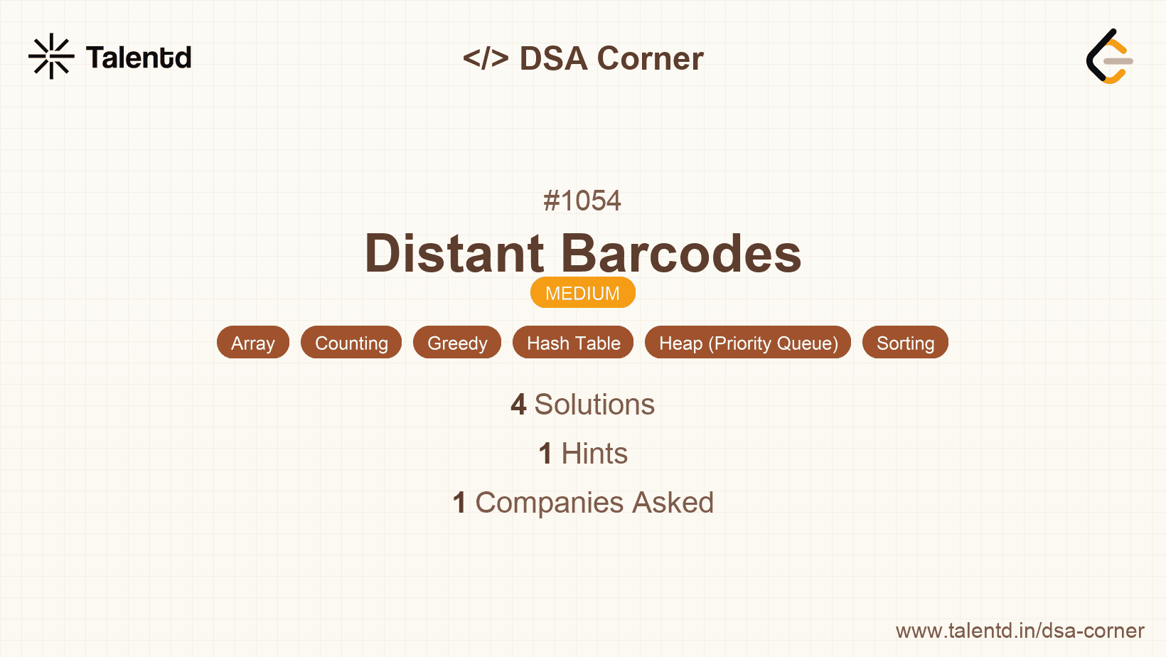 Problem visualization for Distant Barcodes