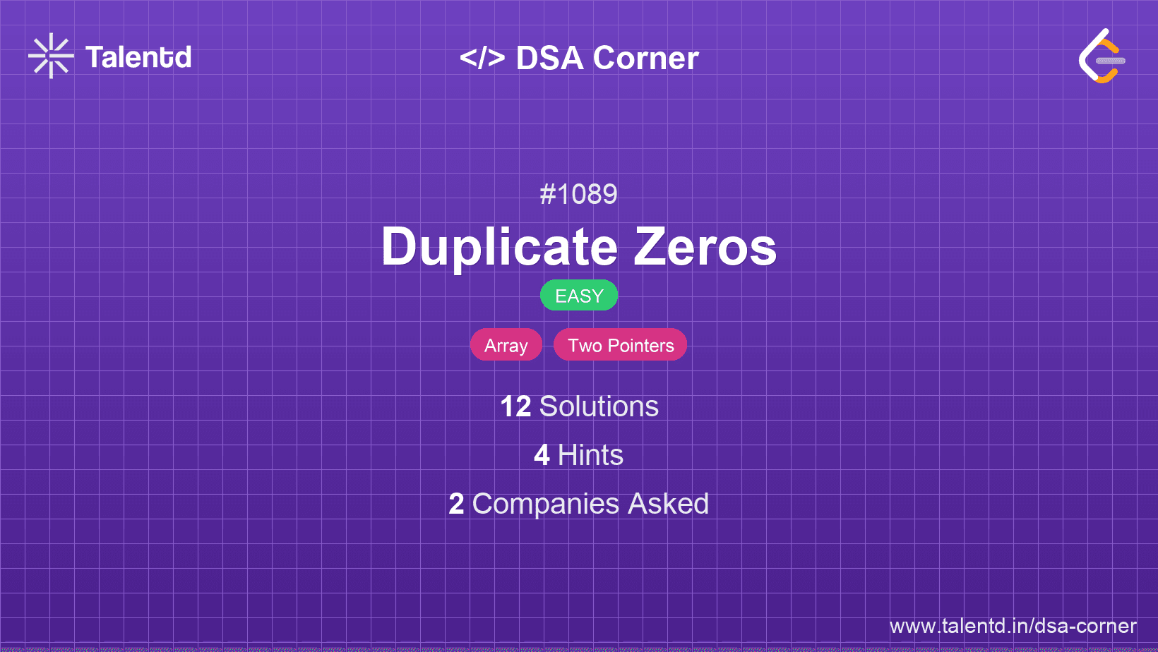 Problem visualization for Duplicate Zeros