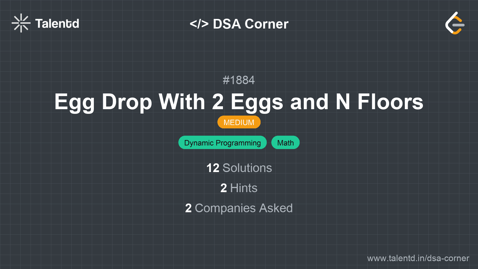 Problem visualization for Egg Drop With 2 Eggs and N Floors