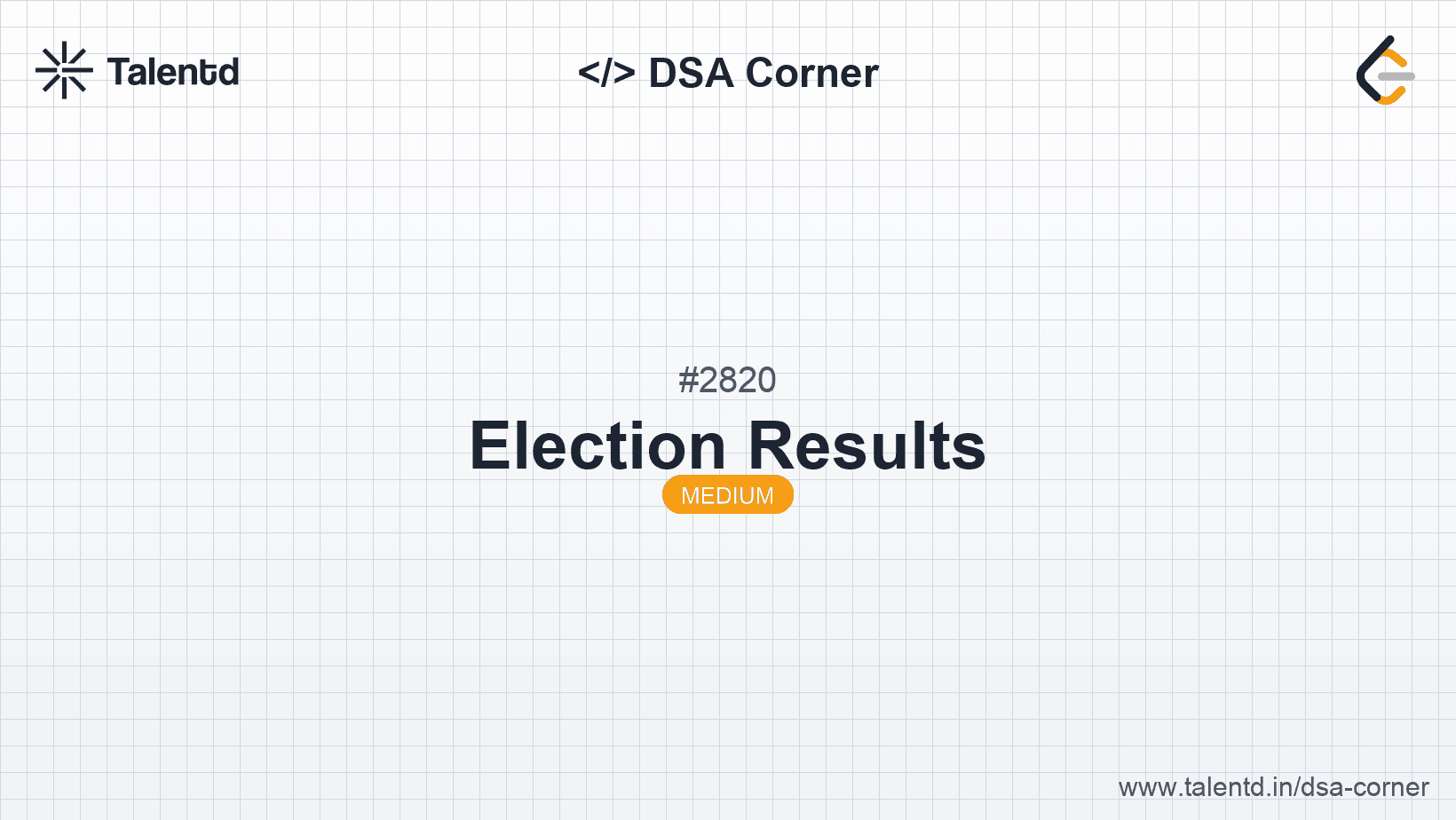 Problem visualization for Election Results