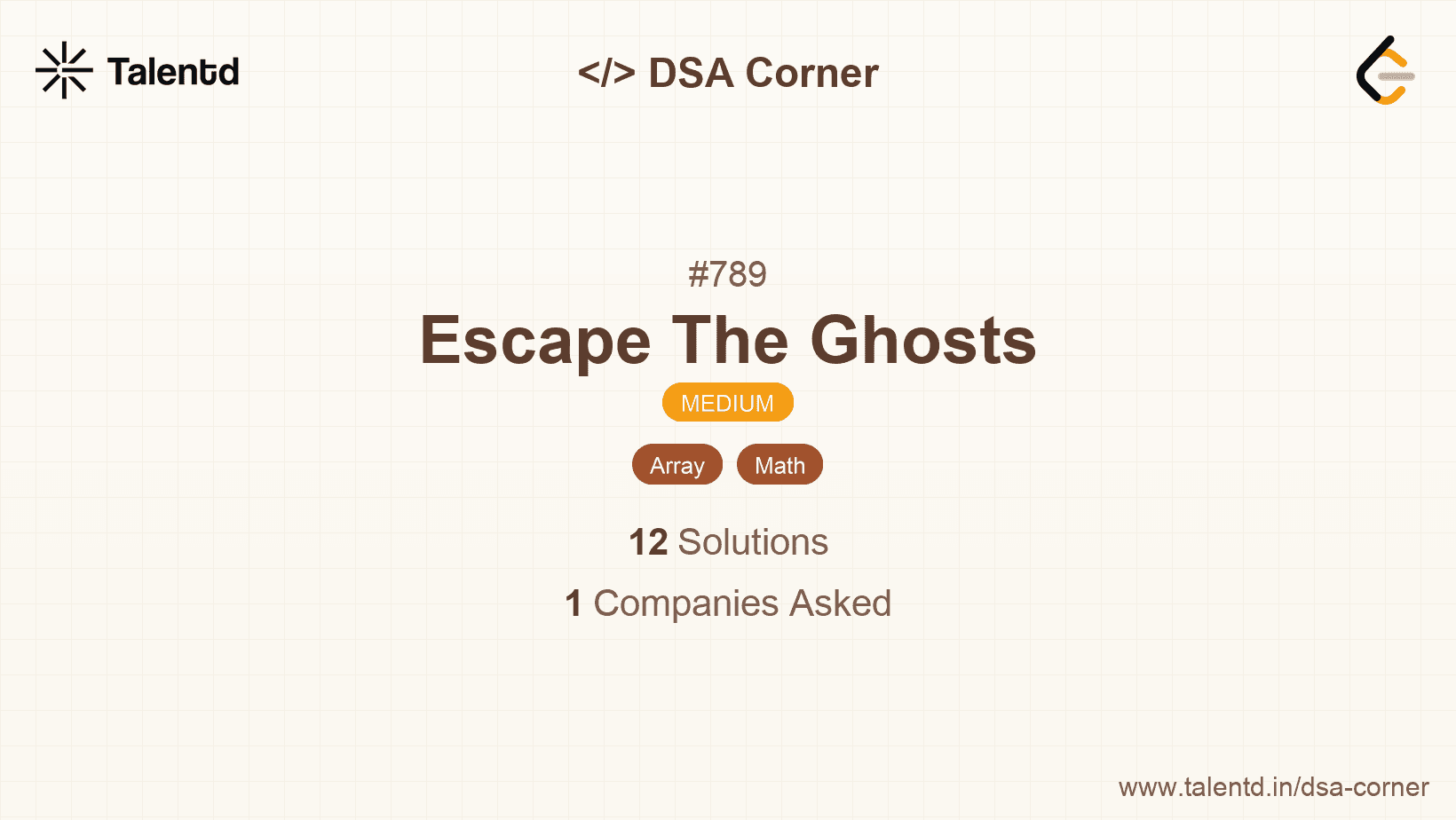 Problem visualization for Escape The Ghosts