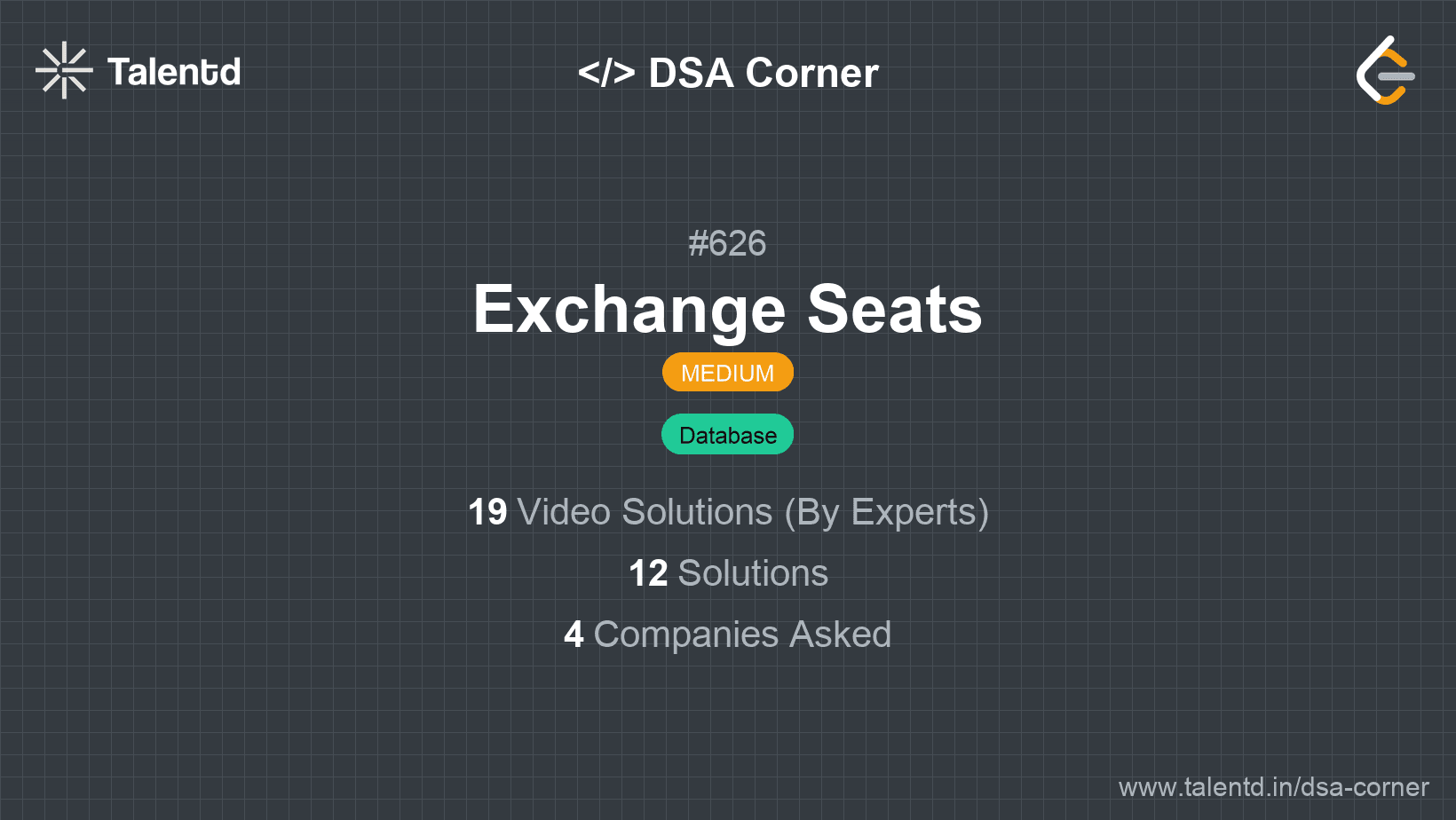 Problem visualization for Exchange Seats