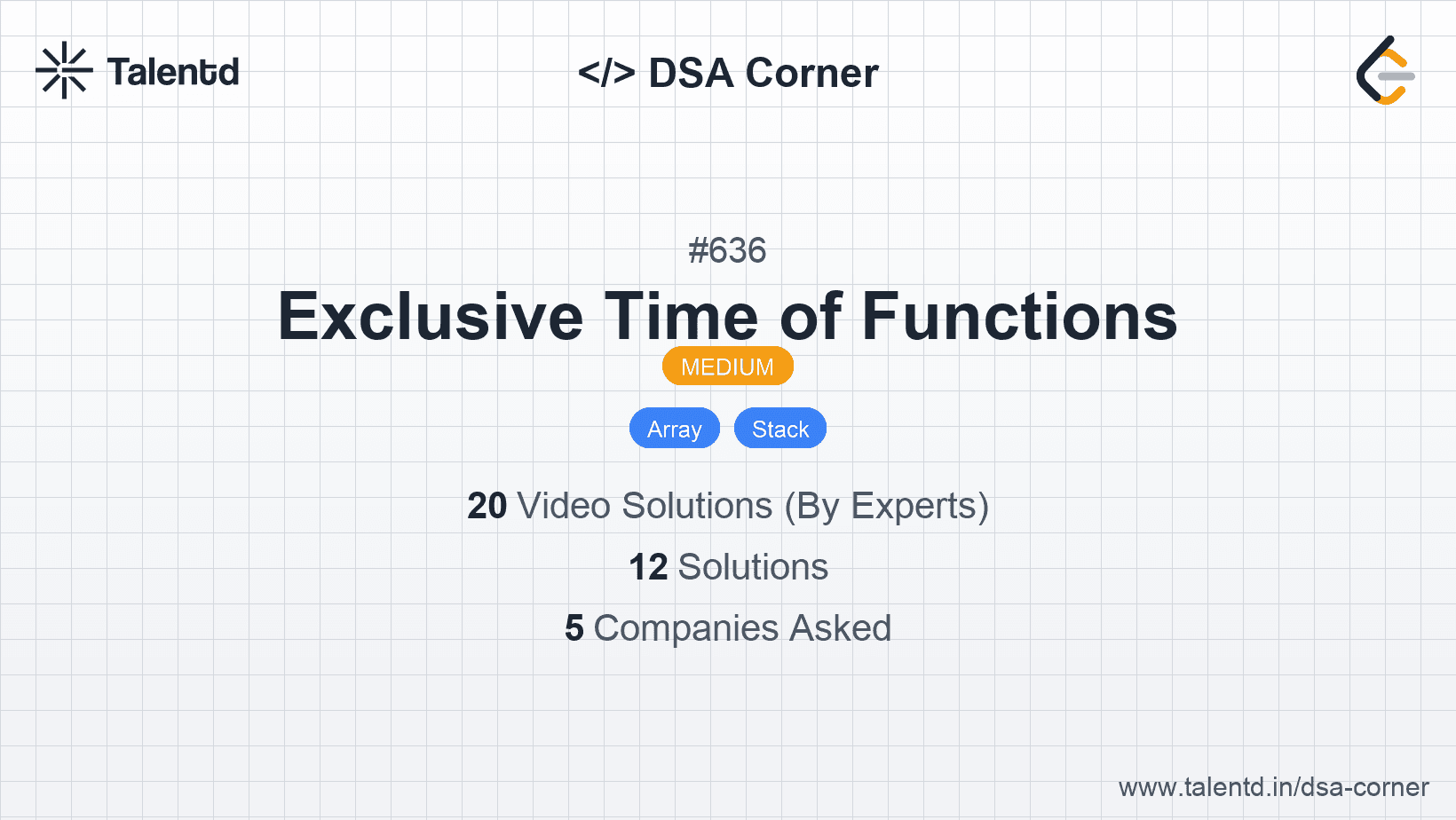 Problem visualization for Exclusive Time of Functions
