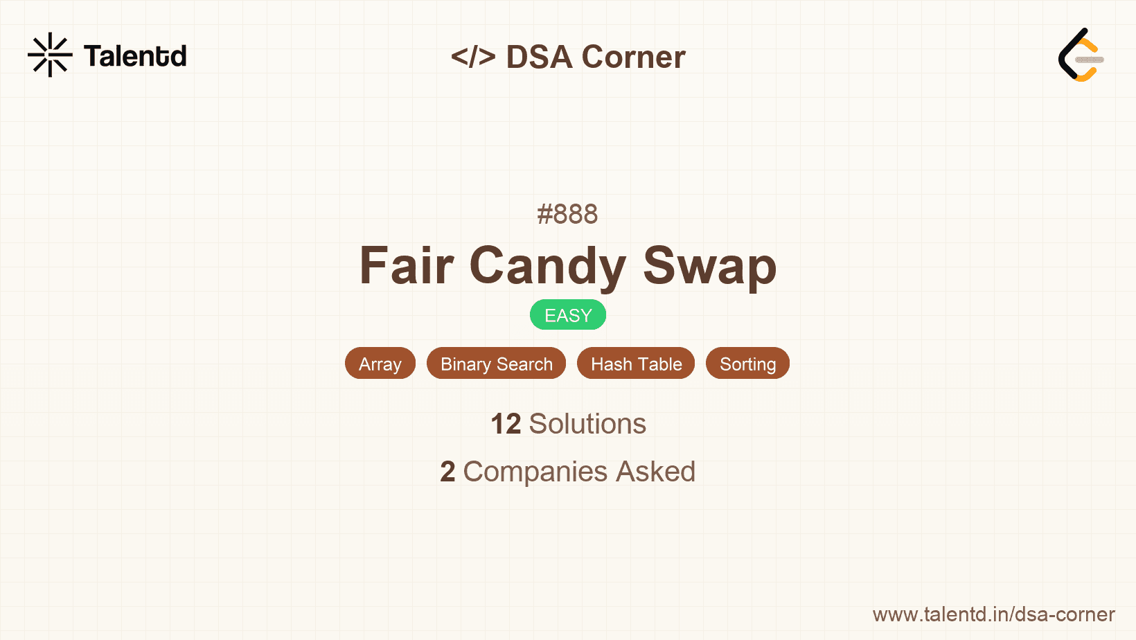 Problem visualization for Fair Candy Swap