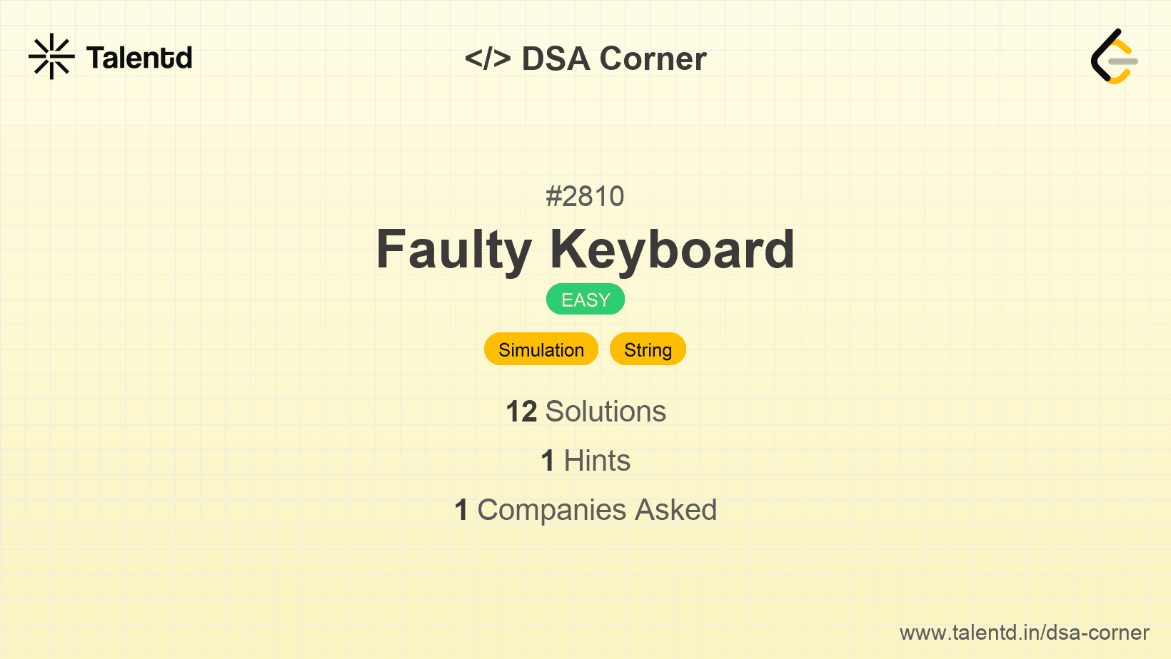 Problem visualization for Faulty Keyboard