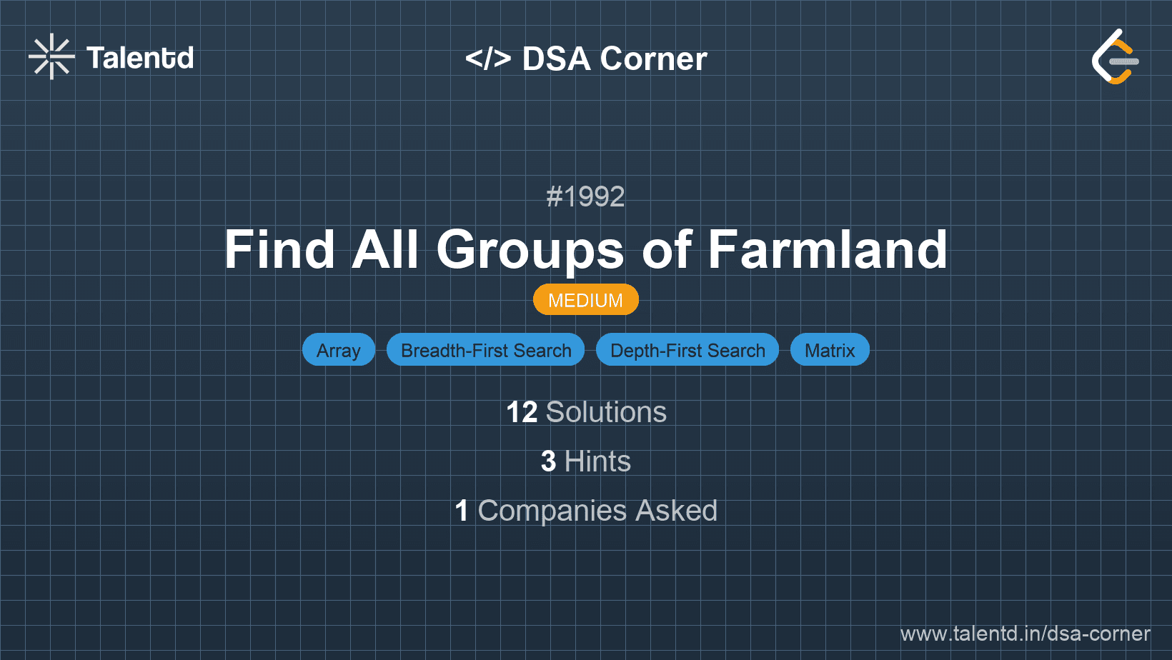 Problem visualization for Find All Groups of Farmland