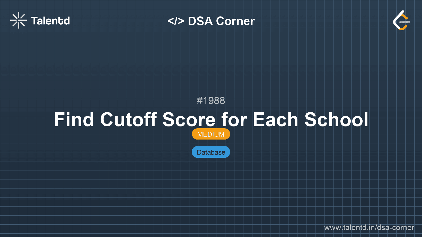 Problem visualization for Find Cutoff Score for Each School