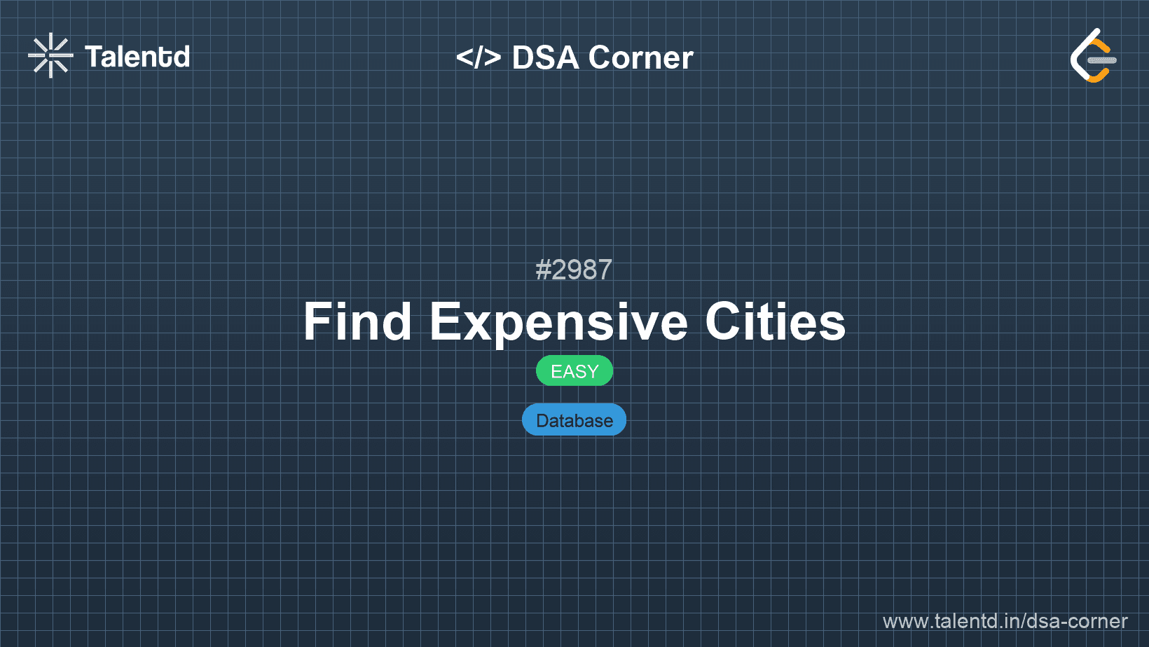 Problem visualization for Find Expensive Cities