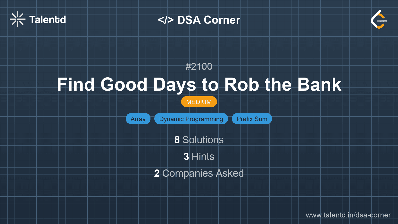 Problem visualization for Find Good Days to Rob the Bank
