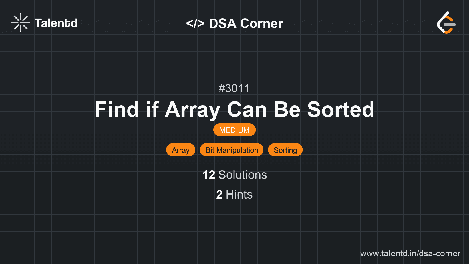 Problem visualization for Find if Array Can Be Sorted