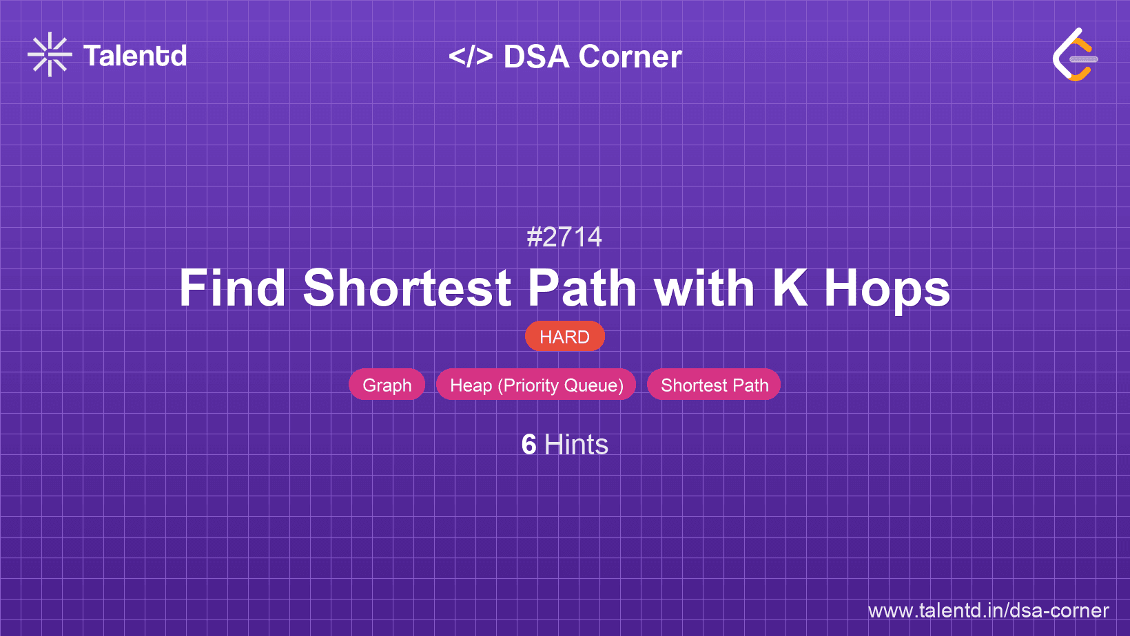 Problem visualization for Find Shortest Path with K Hops