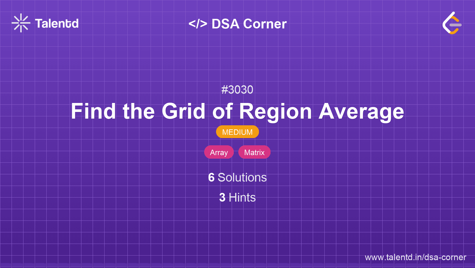 Problem visualization for Find the Grid of Region Average