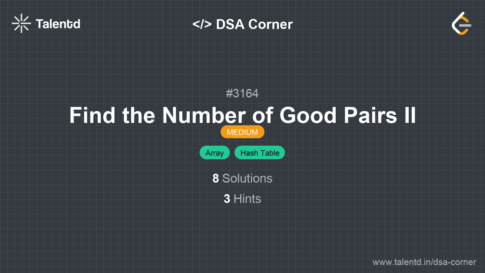 Problem visualization for Find the Number of Good Pairs II