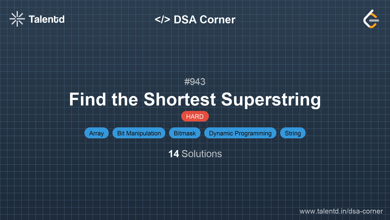 Problem visualization for Find the Shortest Superstring