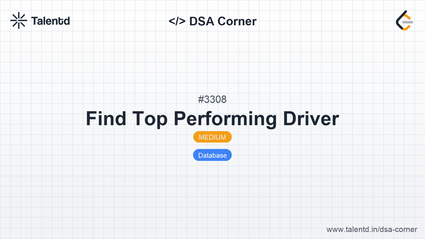Problem visualization for Find Top Performing Driver