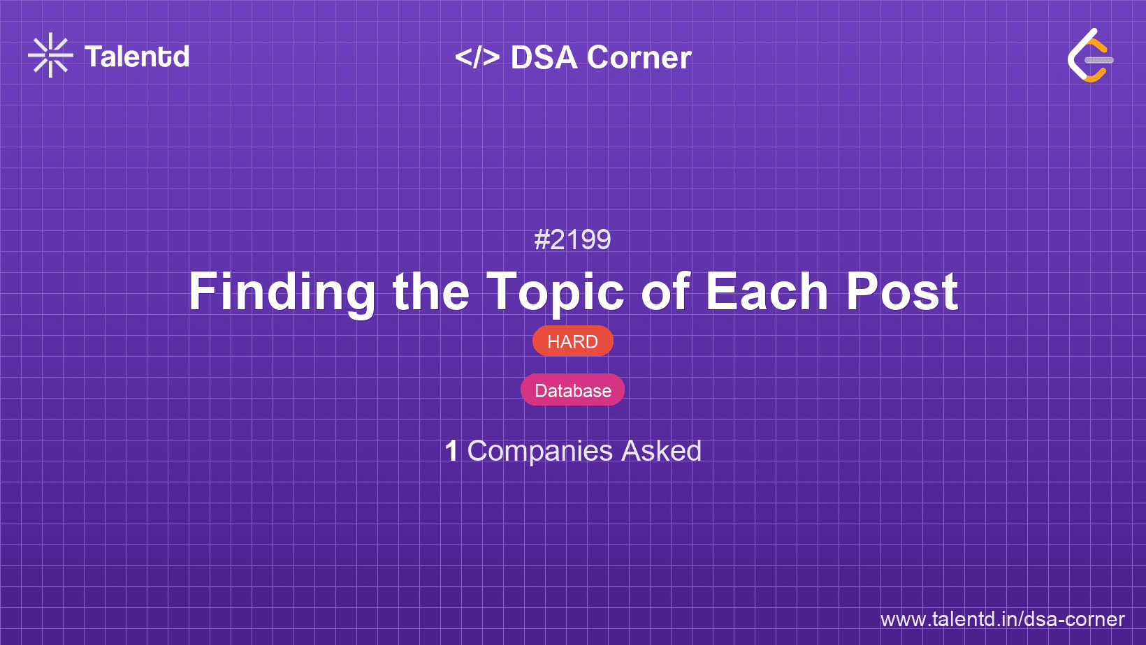 Problem visualization for Finding the Topic of Each Post
