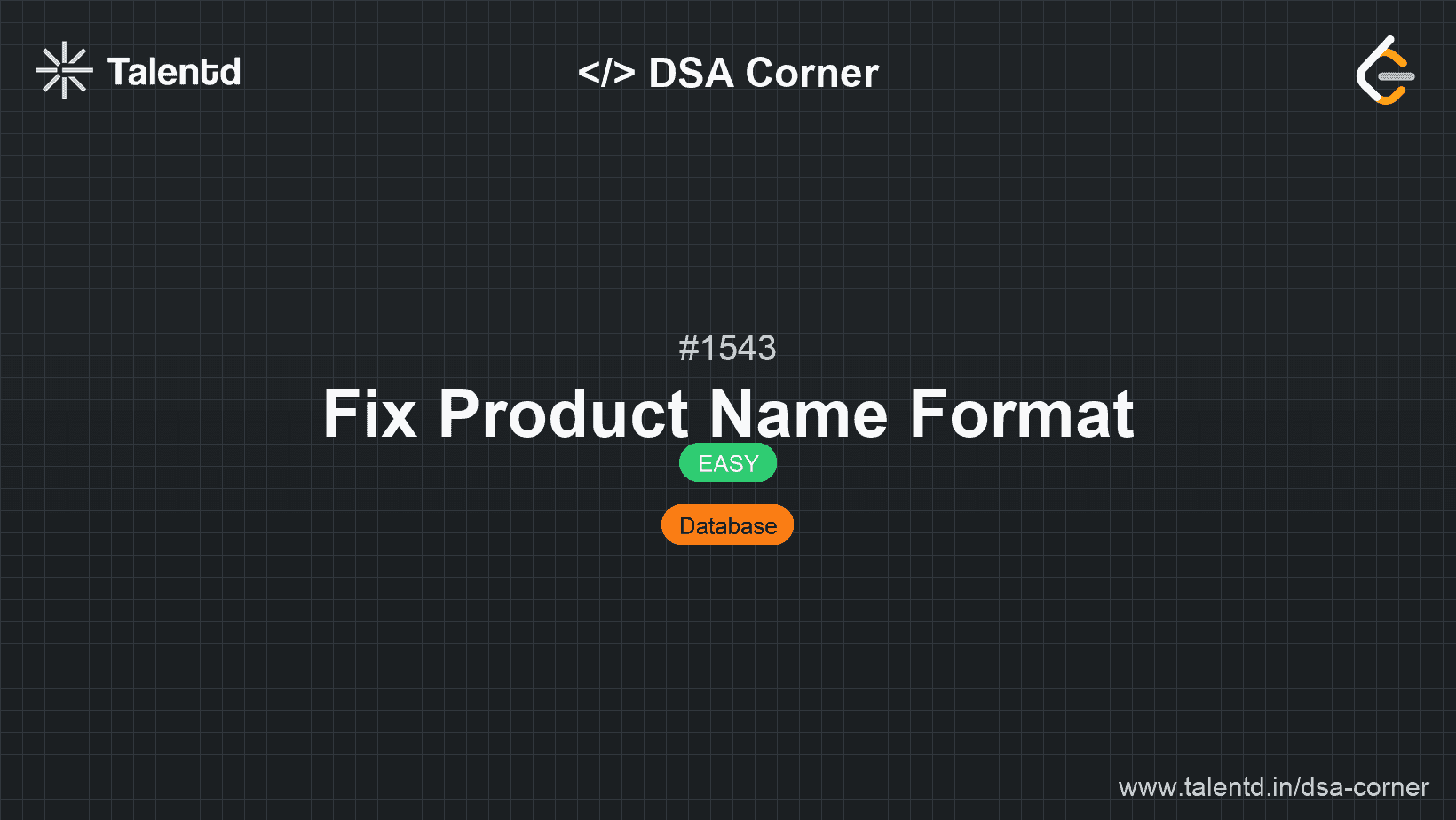 Problem visualization for Fix Product Name Format