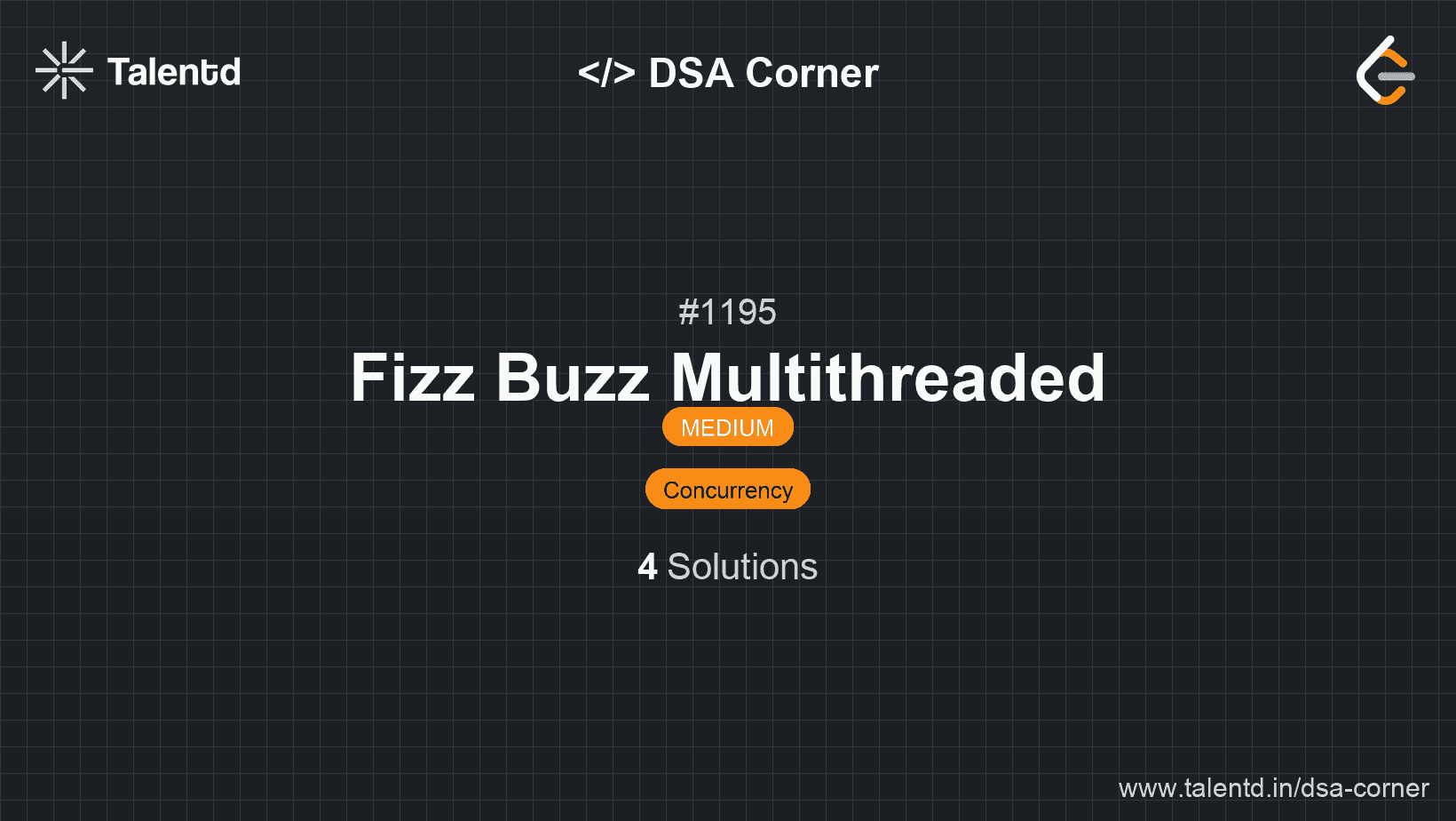 Problem visualization for Fizz Buzz Multithreaded