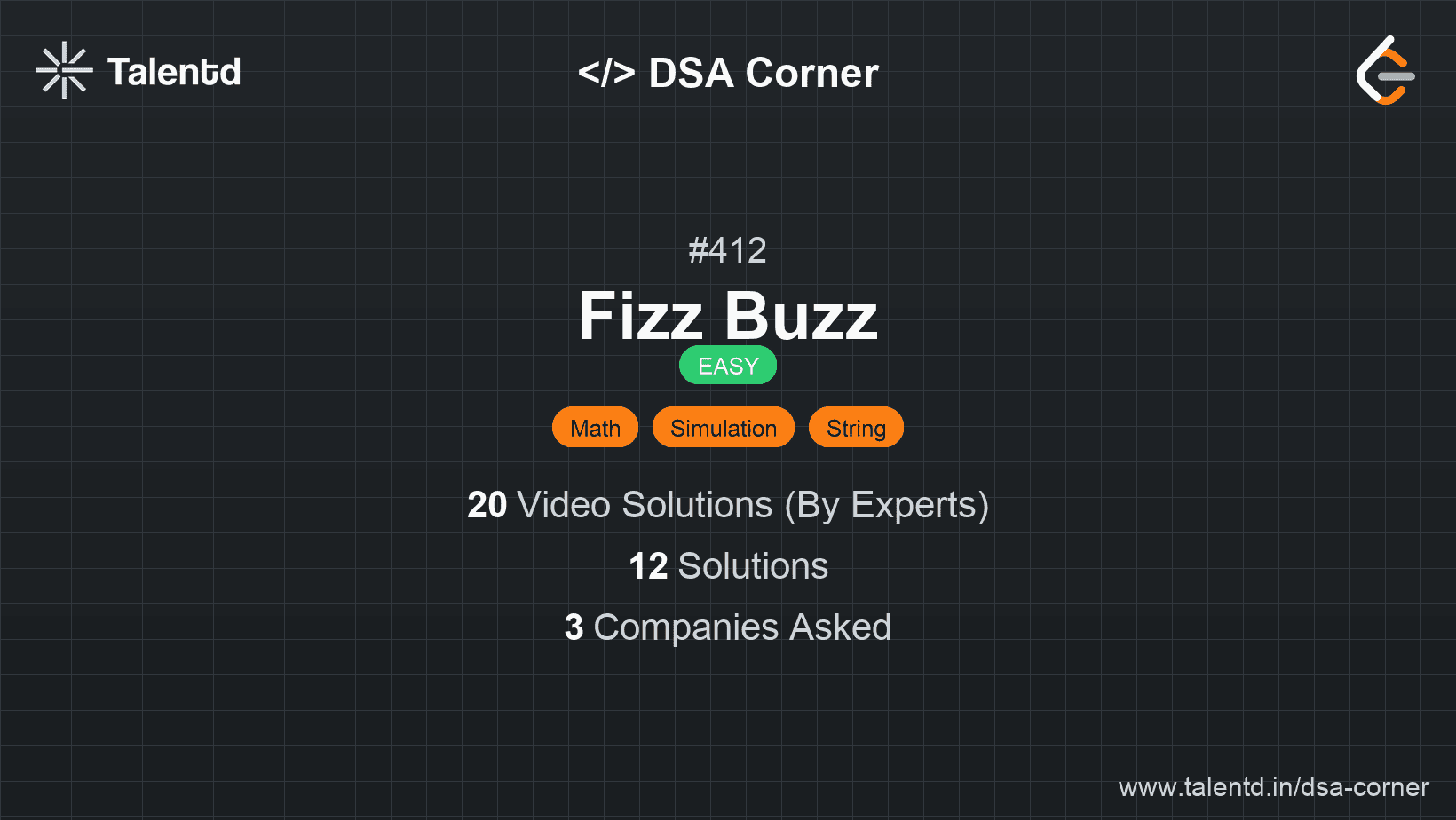 Problem visualization for Fizz Buzz