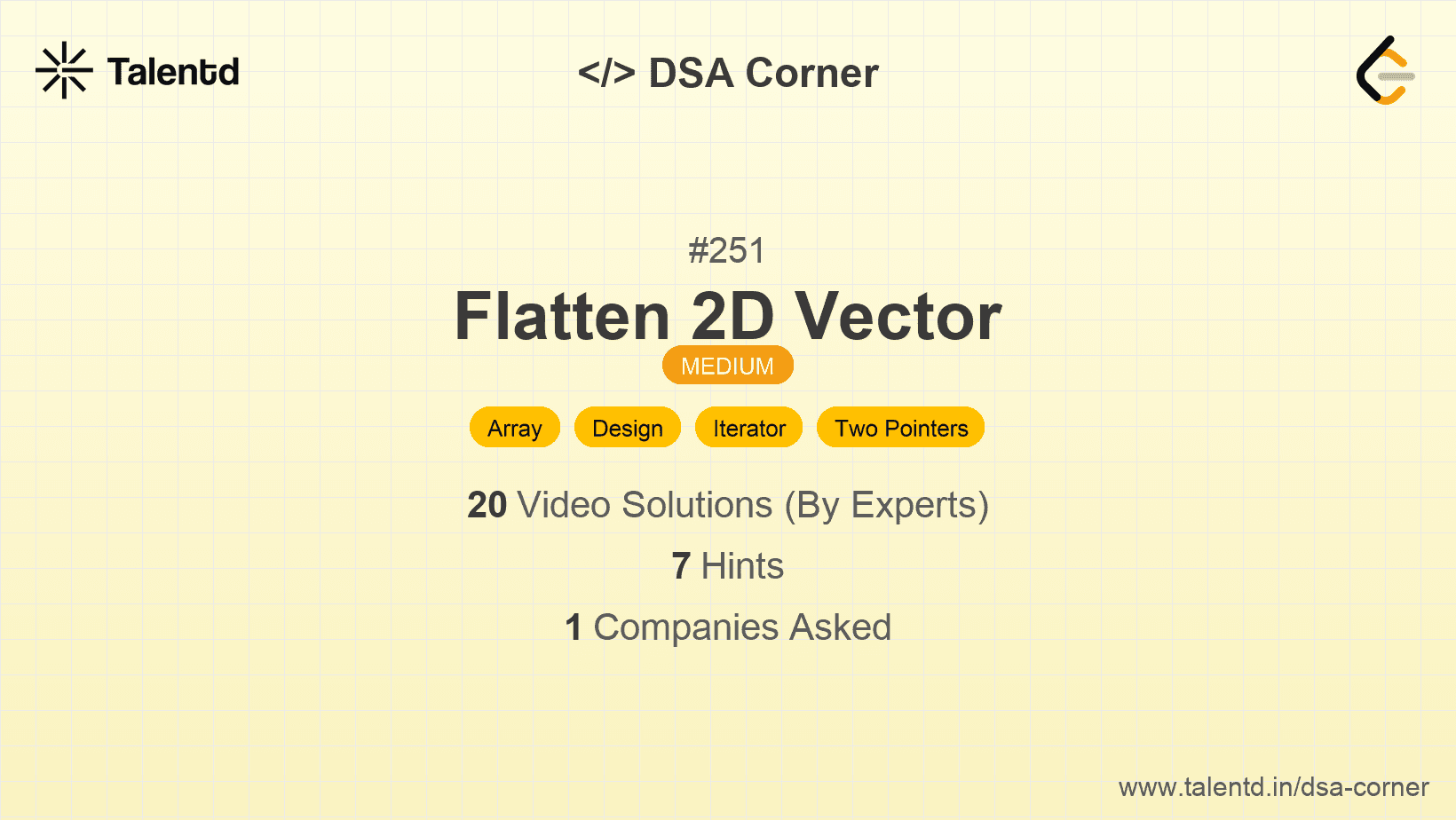 Problem visualization for Flatten 2D Vector