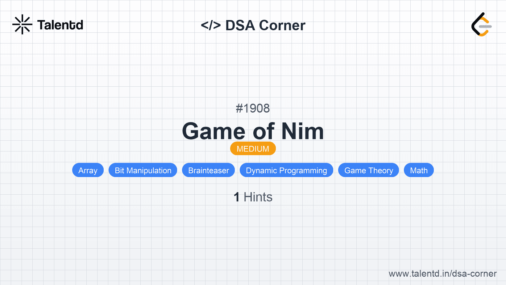 Problem visualization for Game of Nim