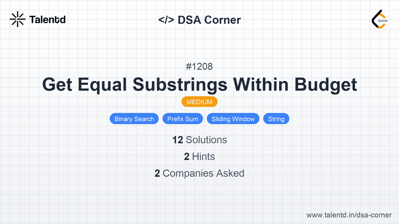 Problem visualization for Get Equal Substrings Within Budget