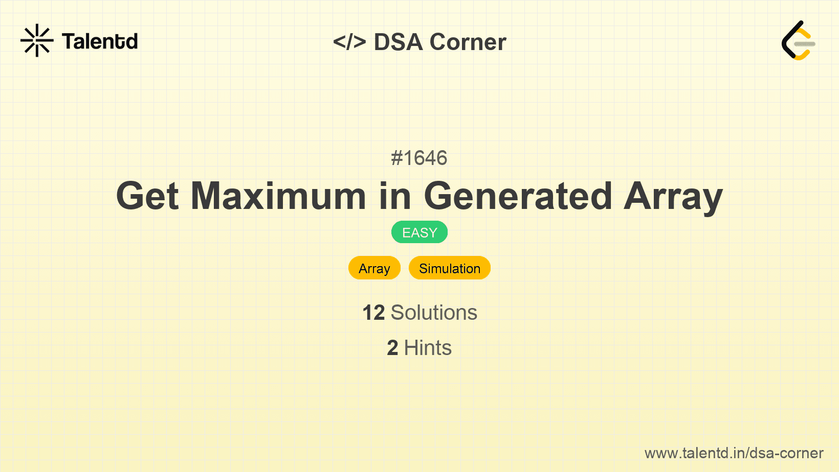 Problem visualization for Get Maximum in Generated Array
